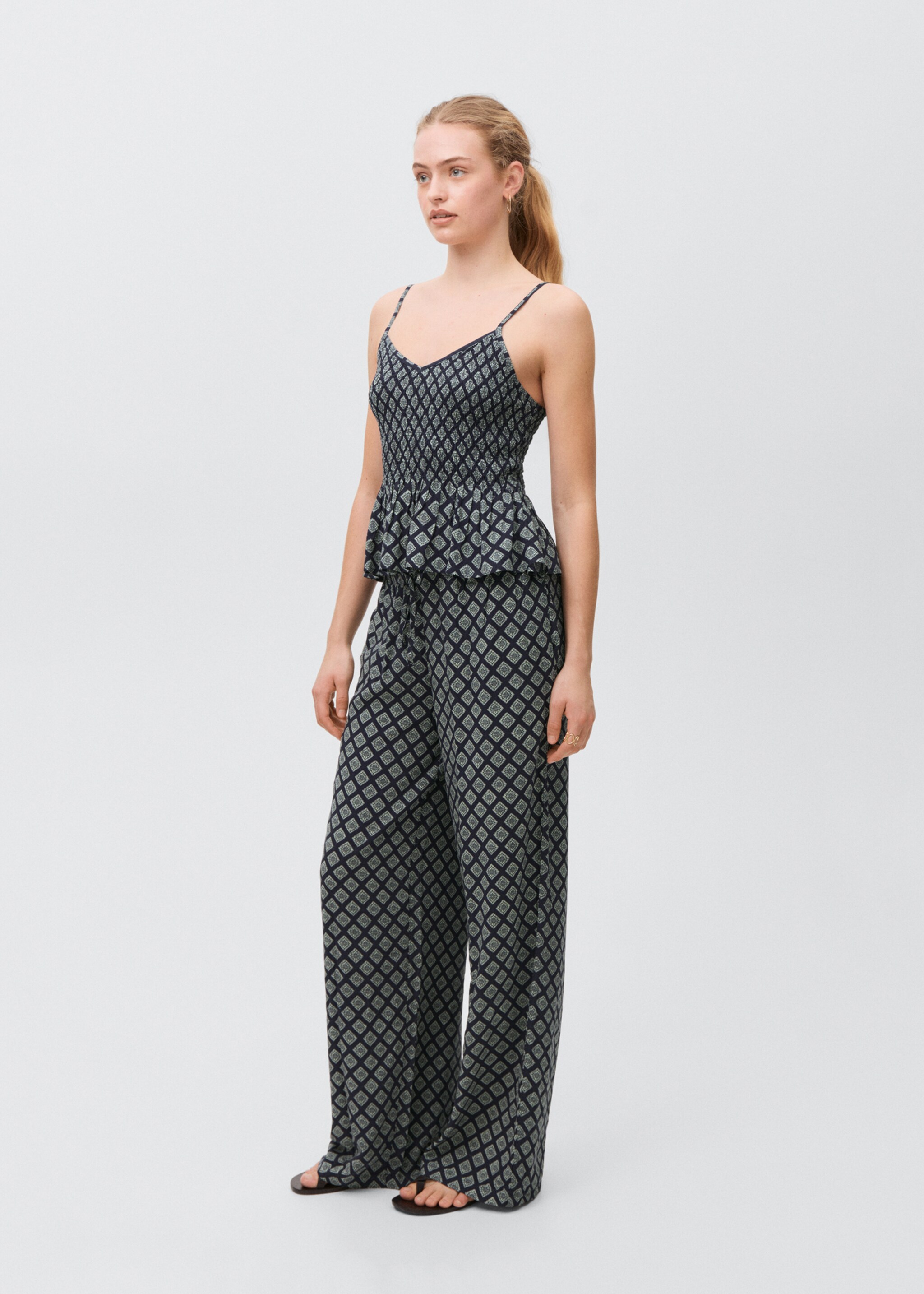 Pantalon droit imprimé - Plan général