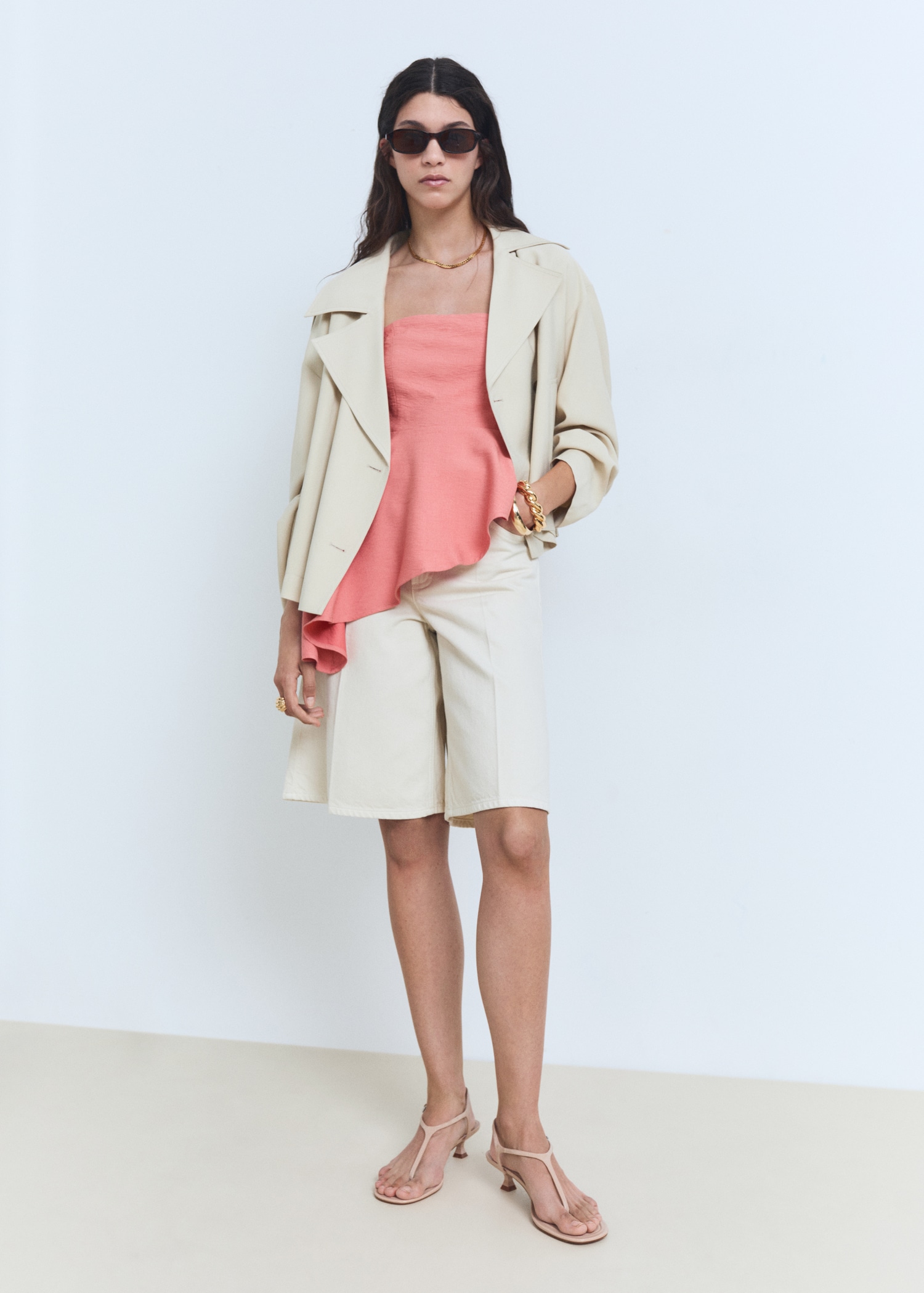 Asymmetrisches One-Shoulder-Top - Allgemeine Ansicht