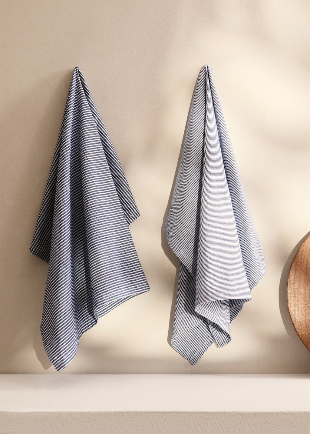 Cotton striped kitchen towels