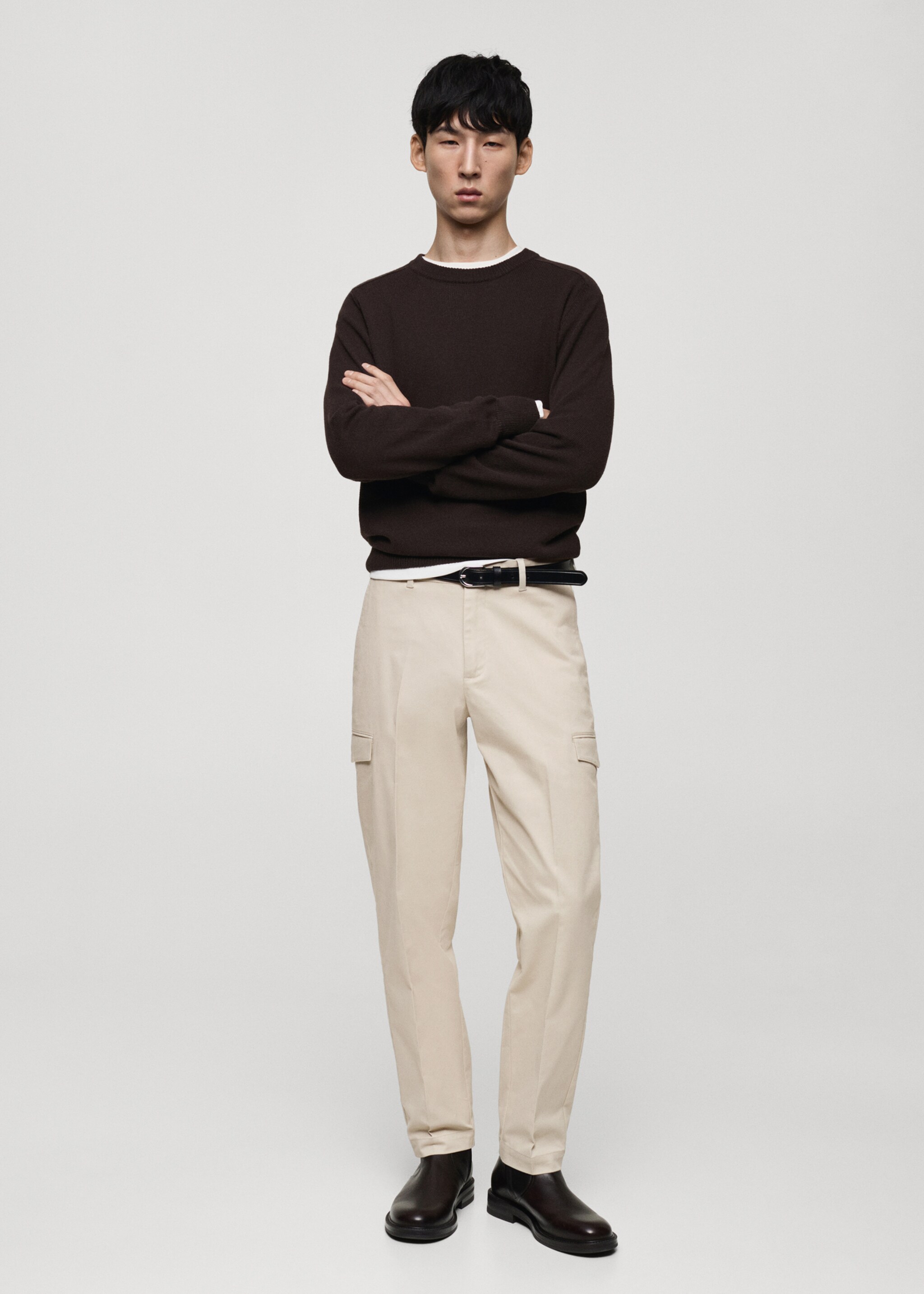 Pantalón cargo algodón regular fit - Plano general