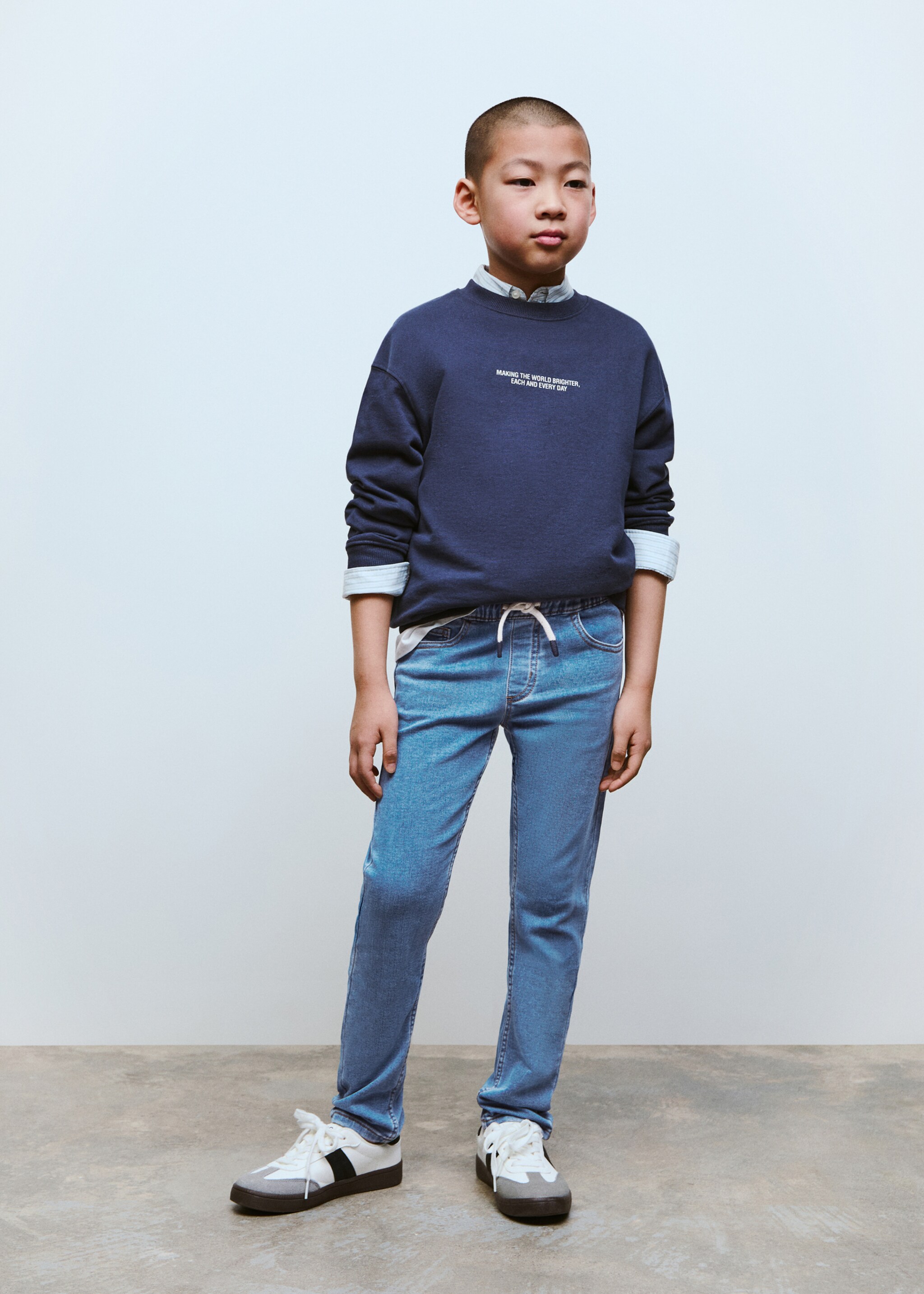 Drawstring waist jeans - General plane