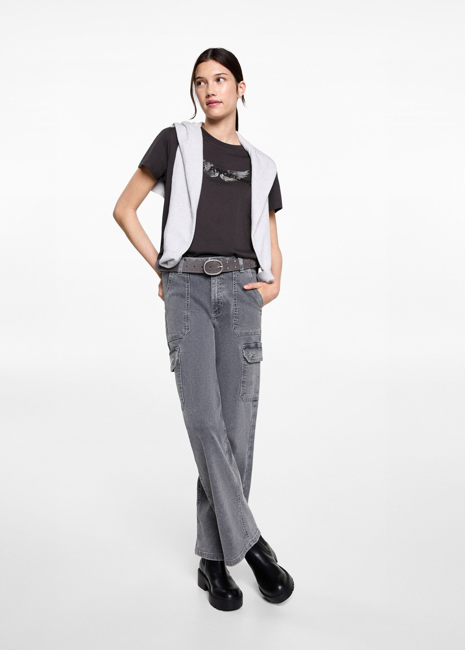 Short-sleeved printed t-shirt - General plane