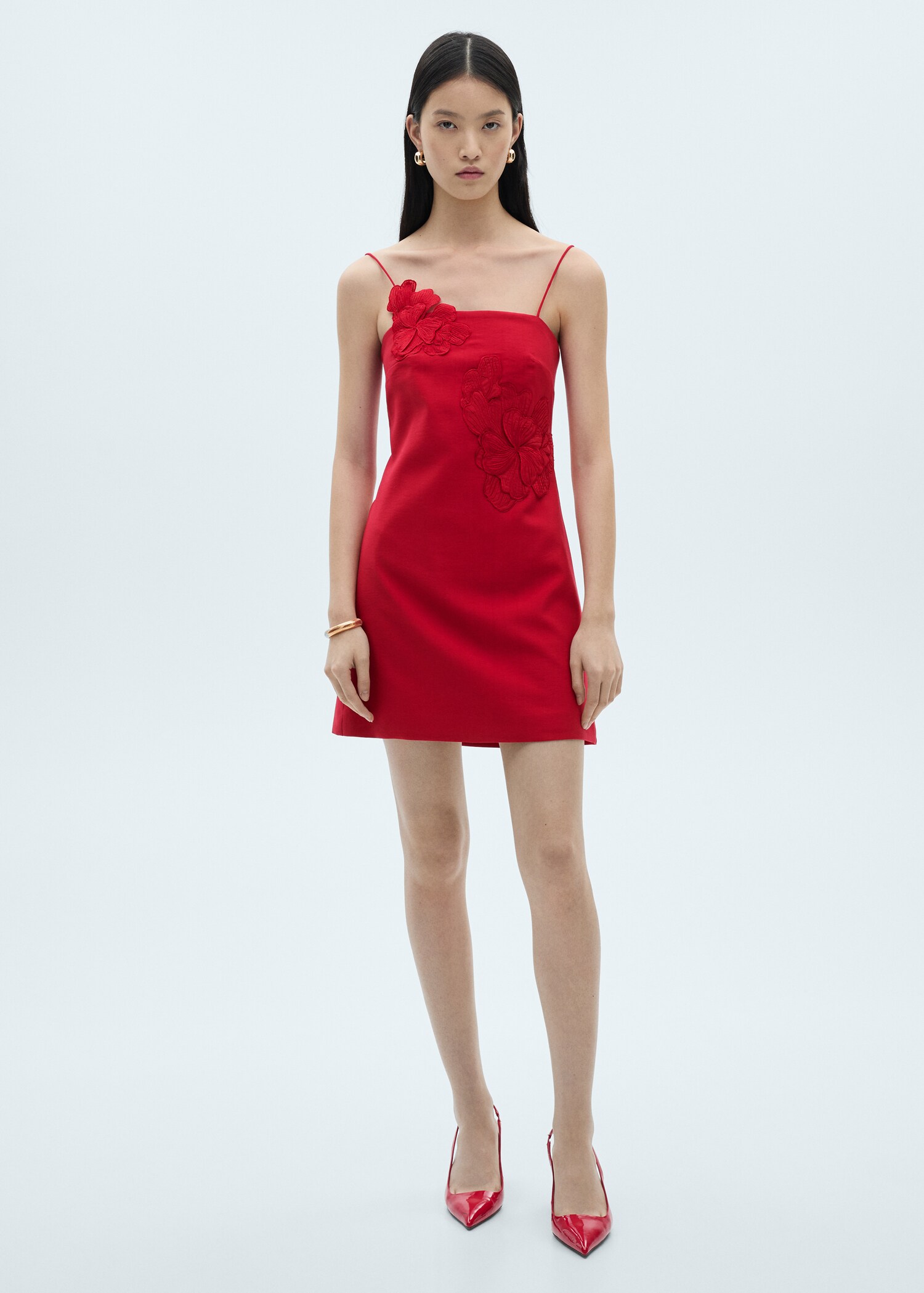 Robe courte ornement floral - Plan général