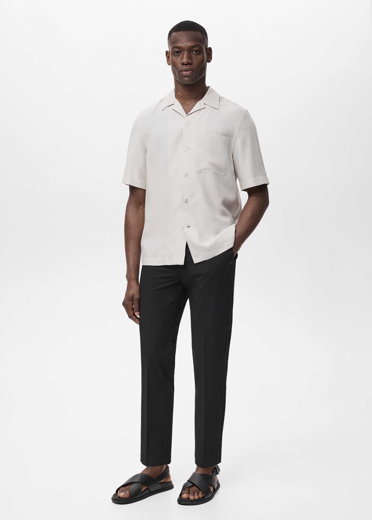 Pantaloni Bologna slim cropped comfort stretch - Piano generale