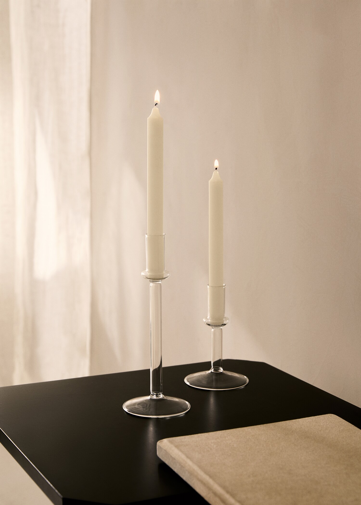 Large borosilicate candlestick - General plane