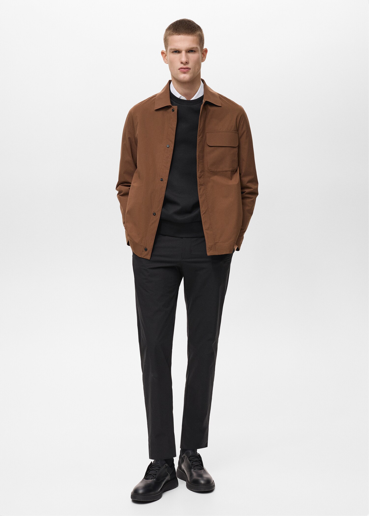 Water-repellent jacket with pockets - General plane