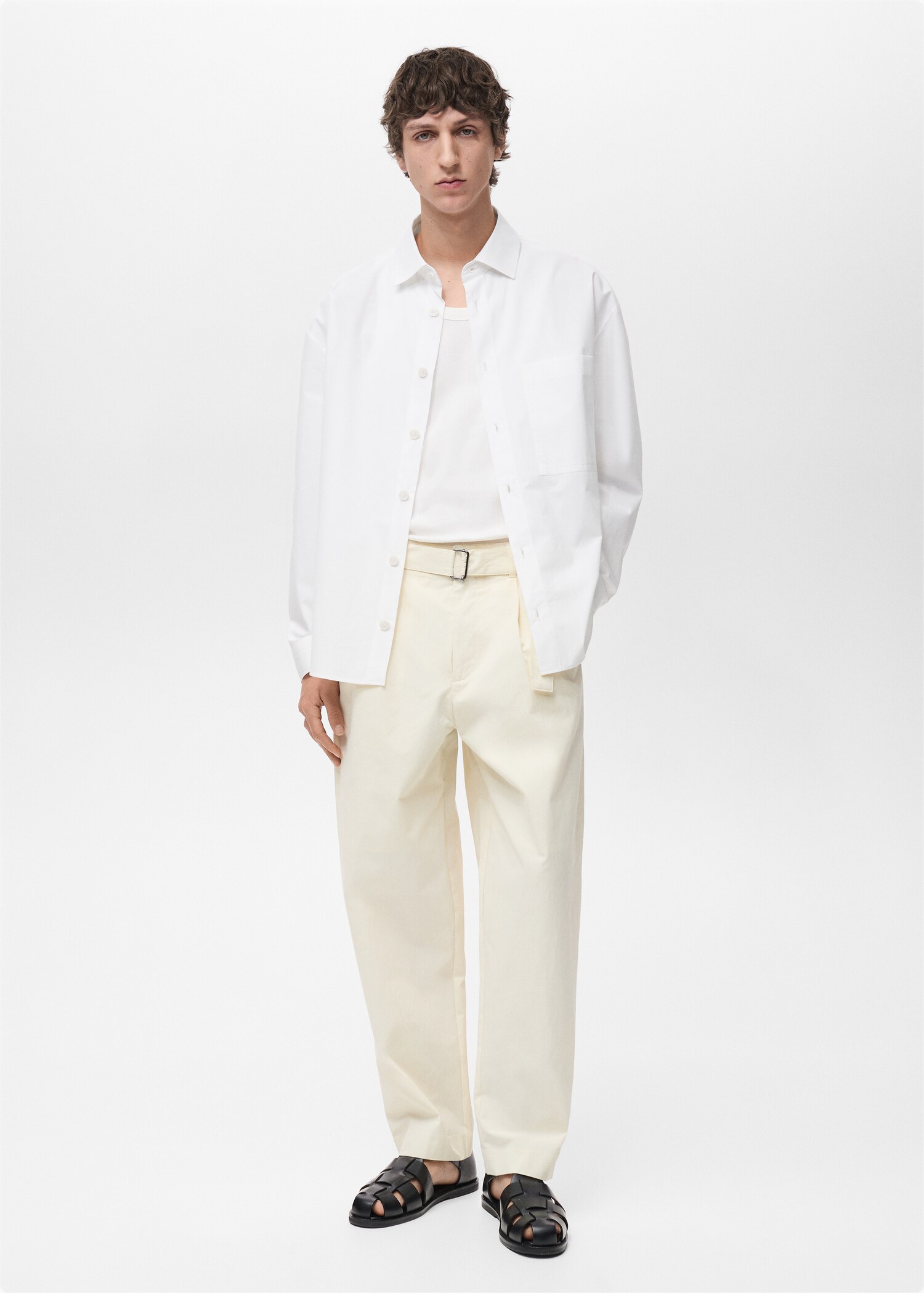 100% cotton relaxed-fit shirt - General plane