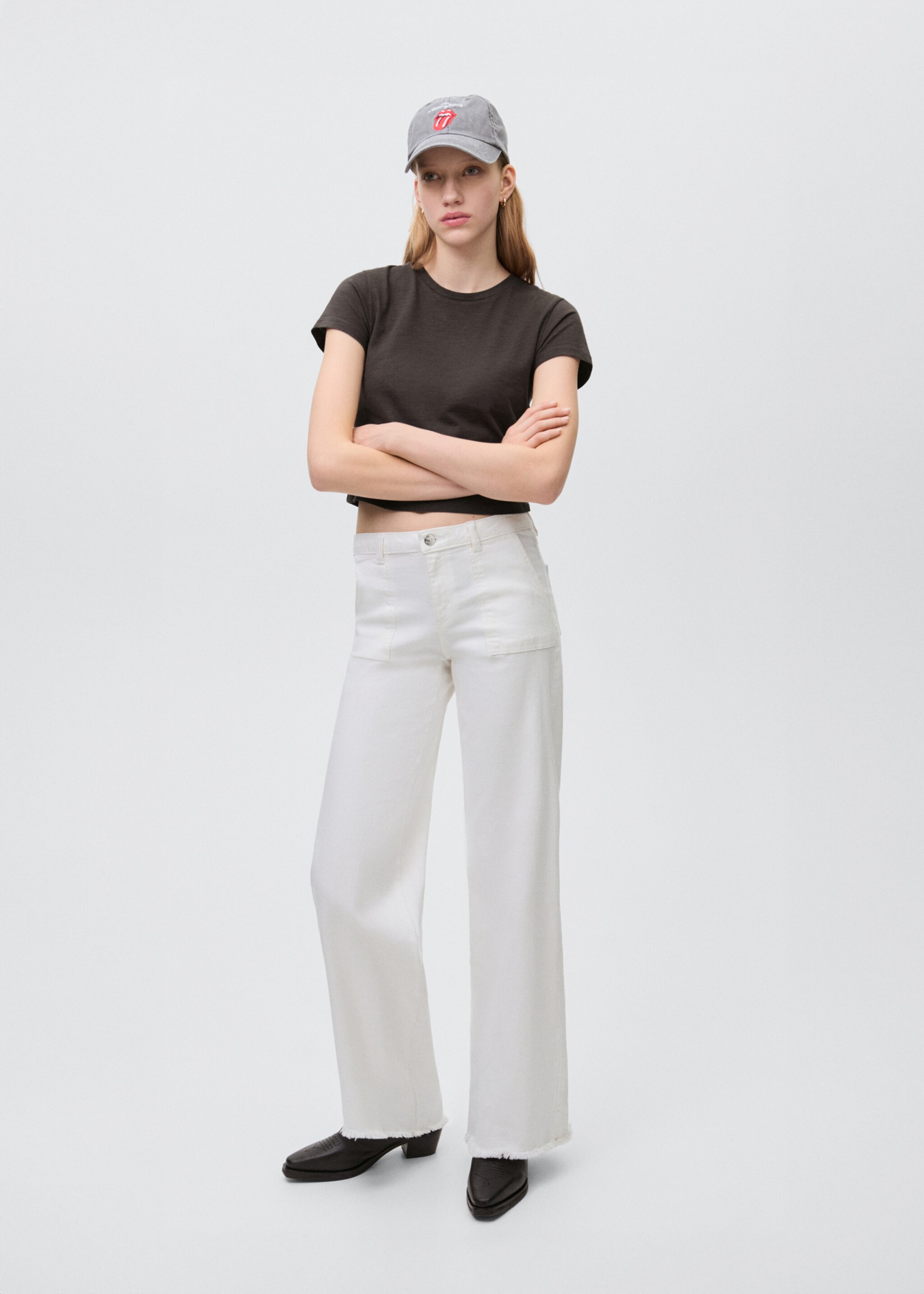 Knot detail T-shirt - General plane, Charcoal. Ref: 87034783-00.