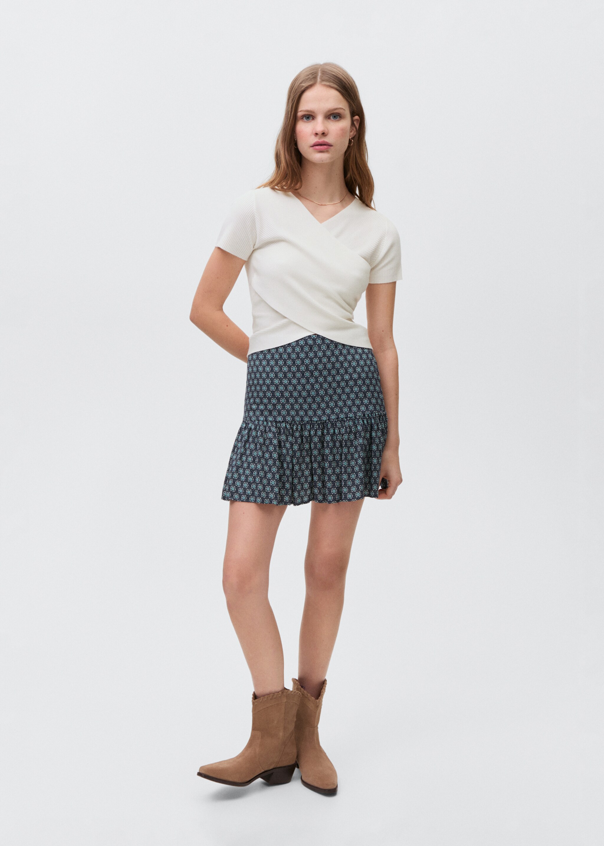 Wrap crop top - General plane