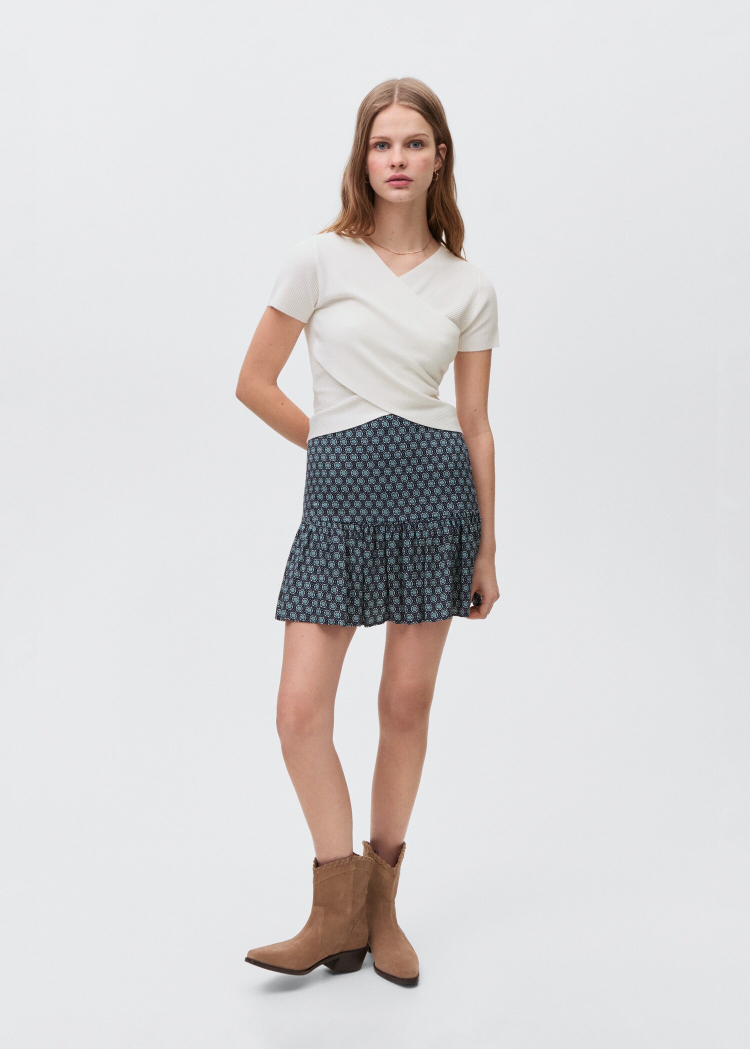 Crop top cache-cœur - Plan général