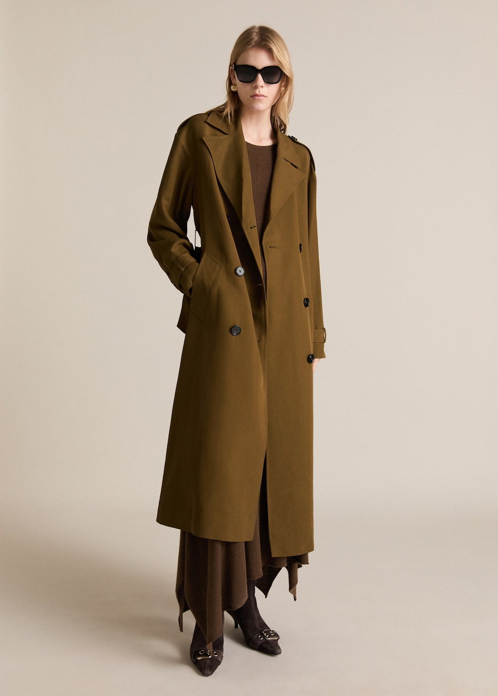 Men's Slim Fit Windbreak trench jacket - Plus Size