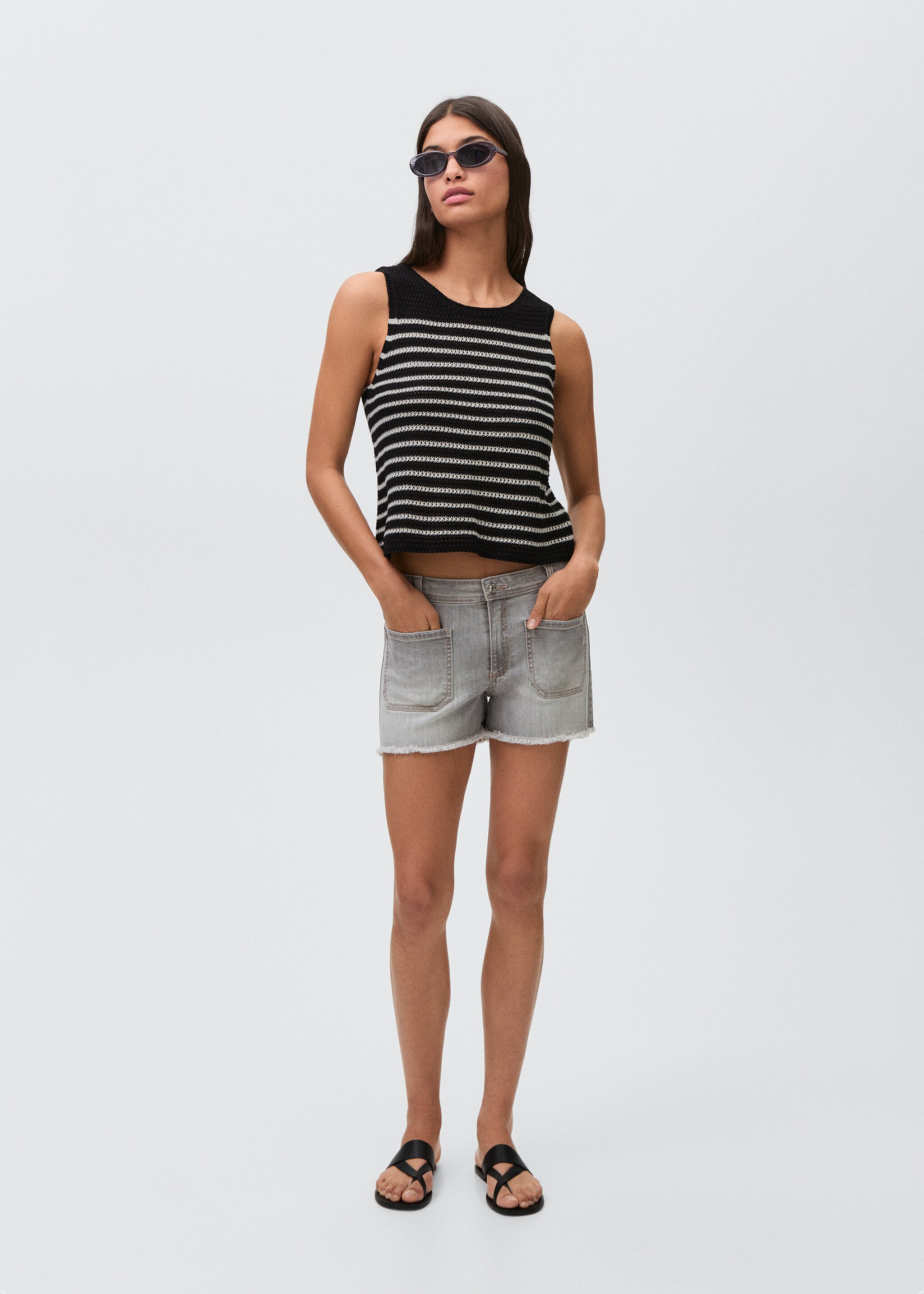 Top maglia righe - Piano generale