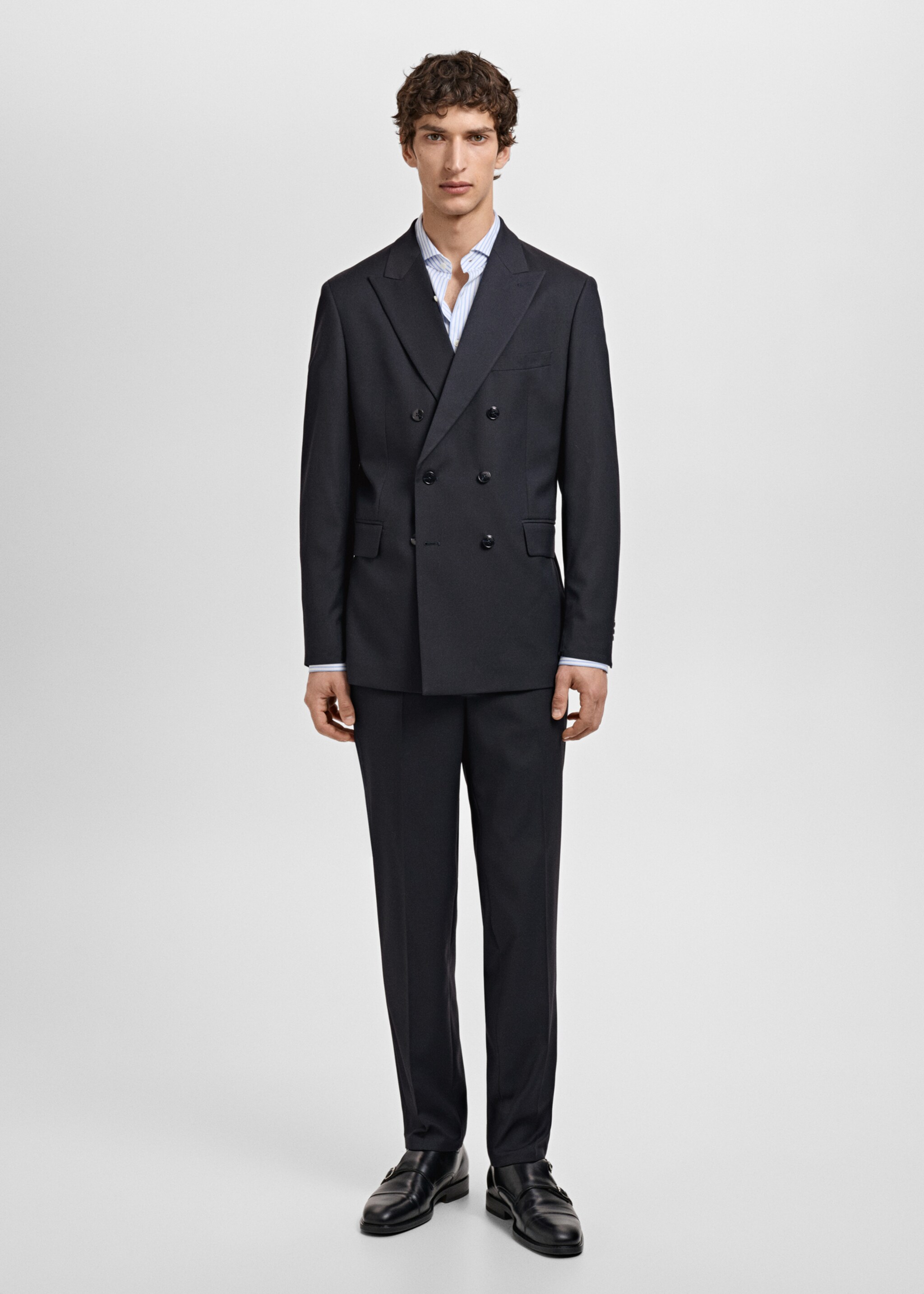 Zweireihiges Slim-Fit-Sakko Mónaco - Allgemeine Ansicht