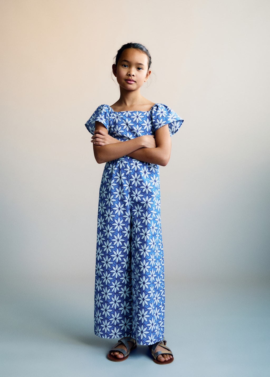 Floral Jumpsuit With Back Opening Kids MANGO USA floral-jumpsuit-with-back-opening-kids-mango-usa