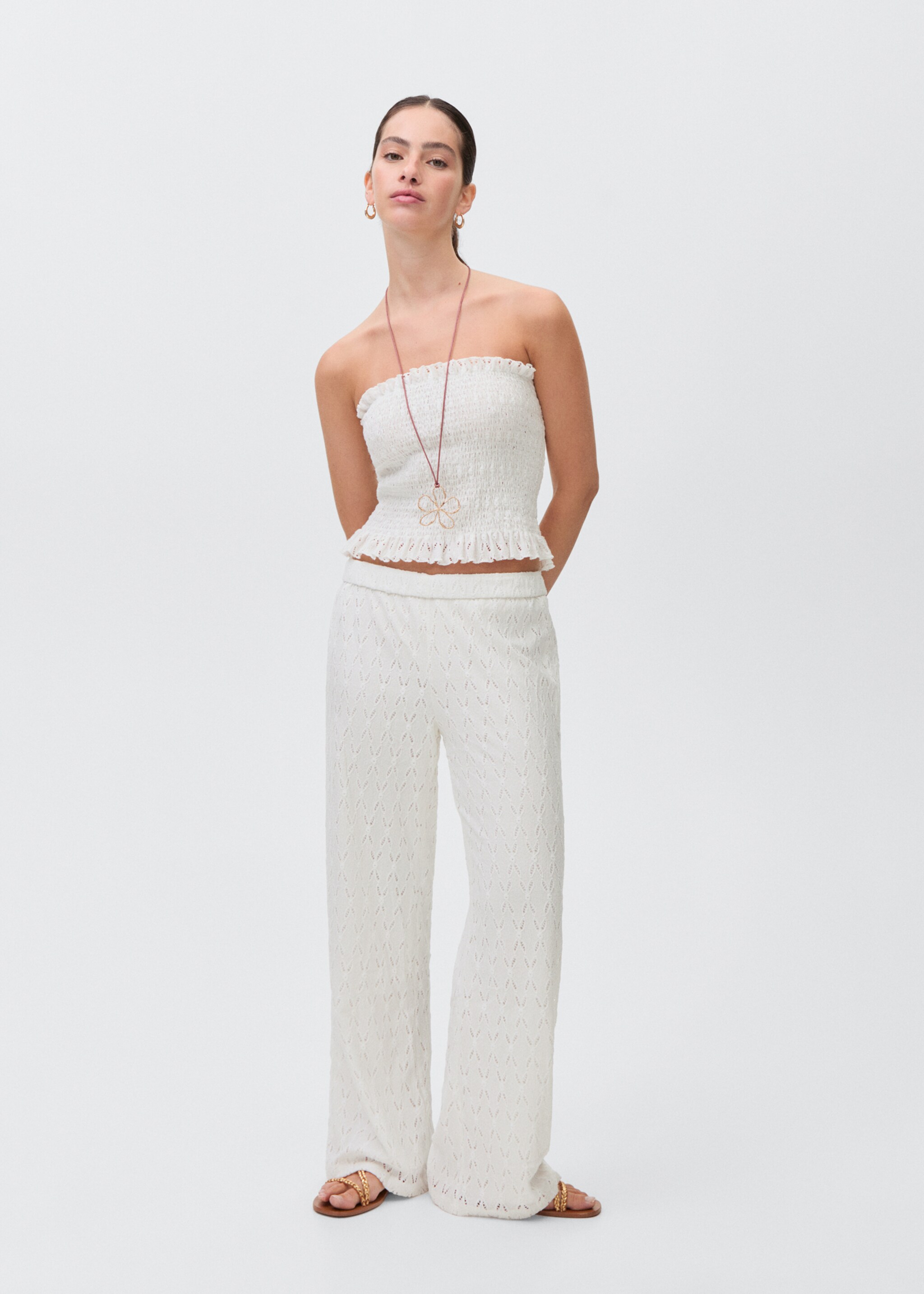 Ruched strapless top - General plane