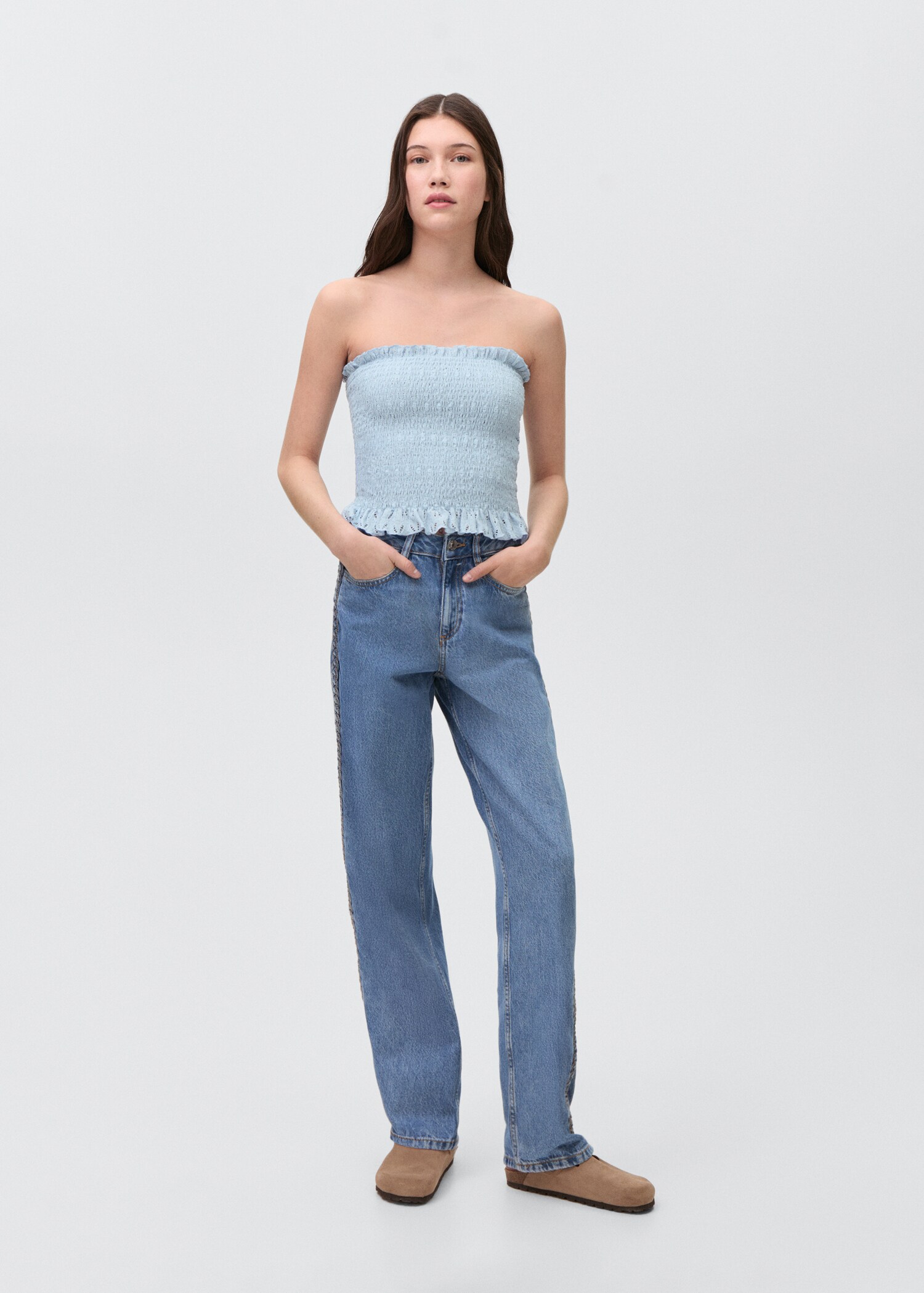 Top bustier froncé - Plan général