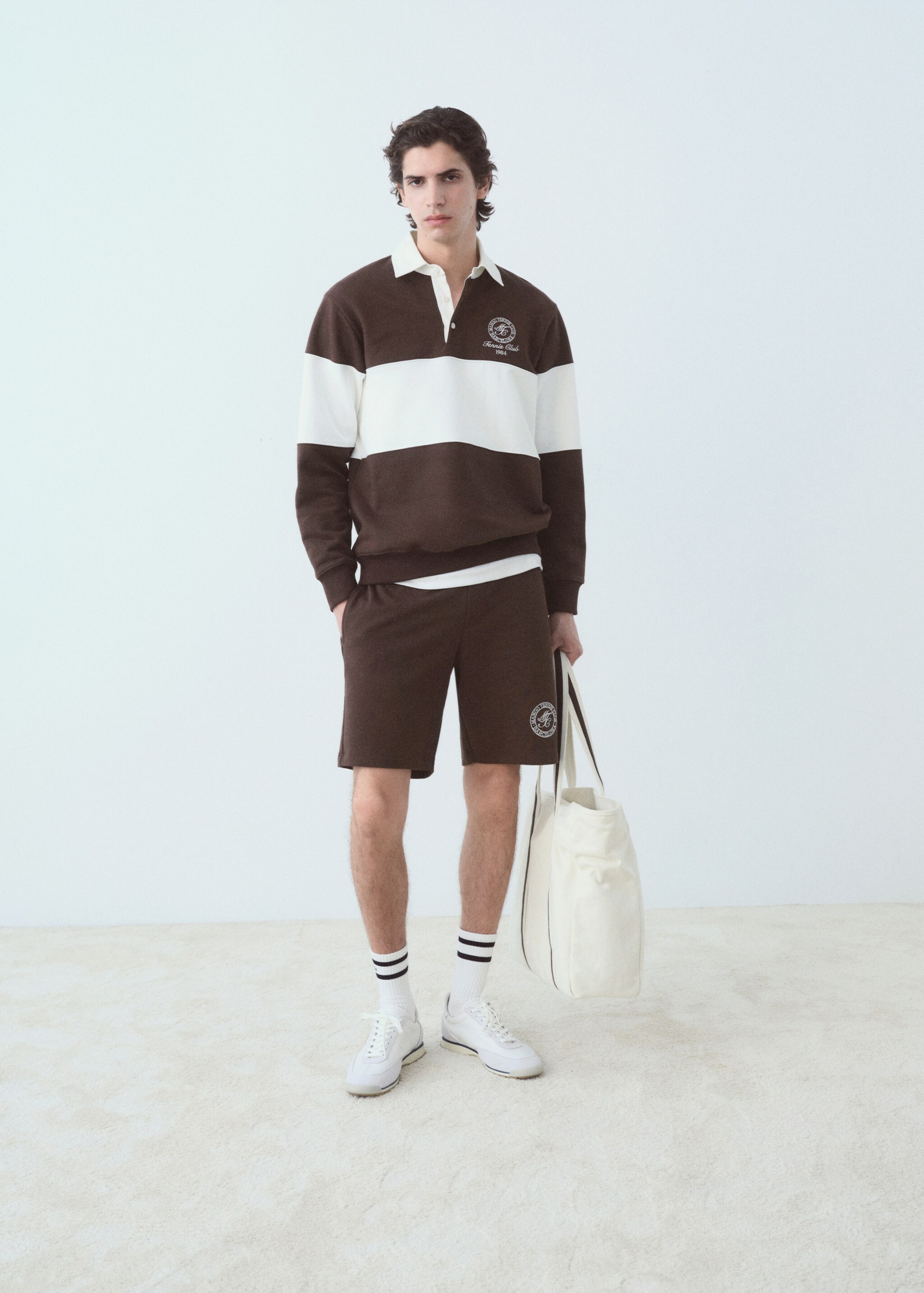 Sudadera polo rayas - Plano general