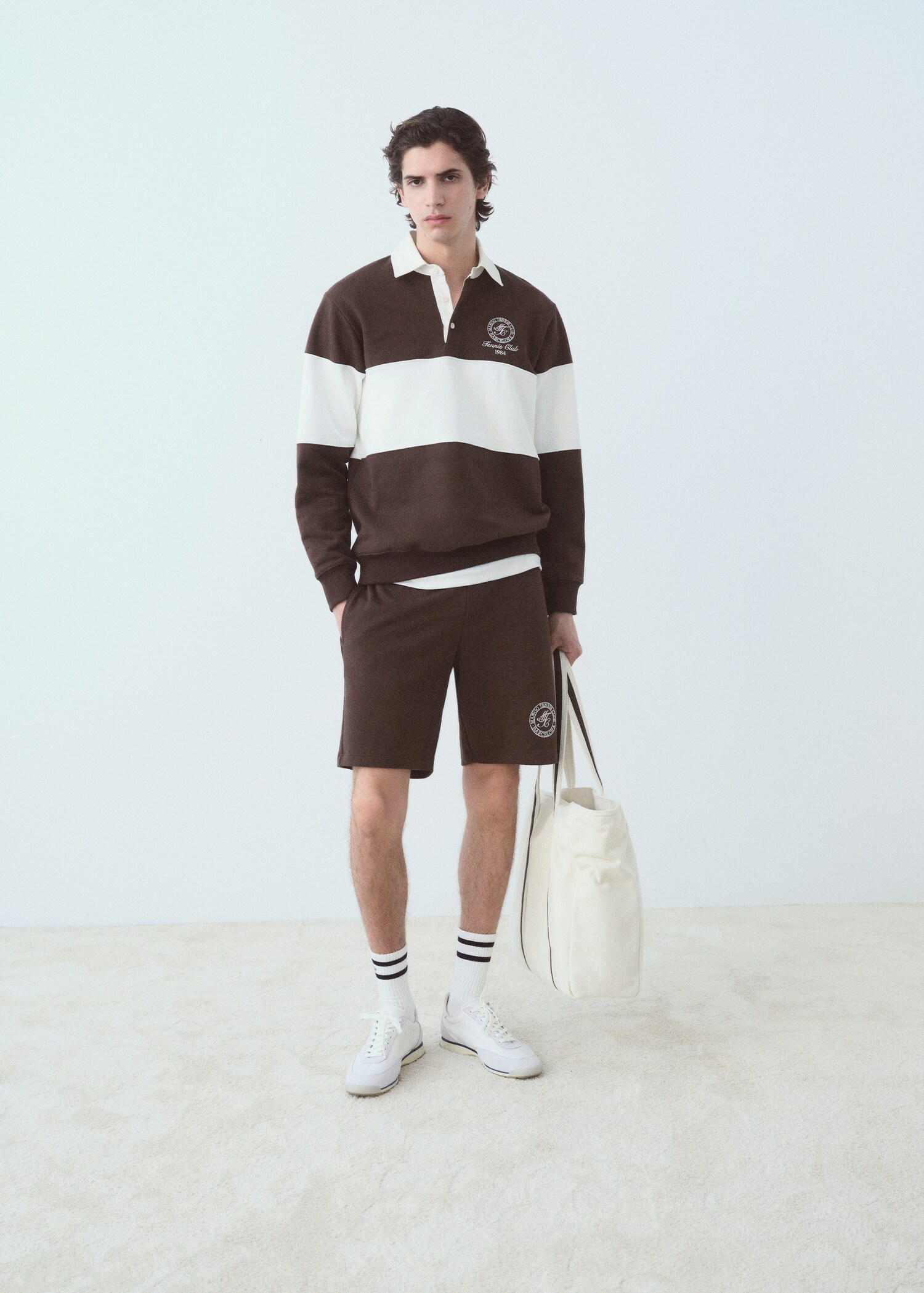 Sudadera polo rayas - Plano general
