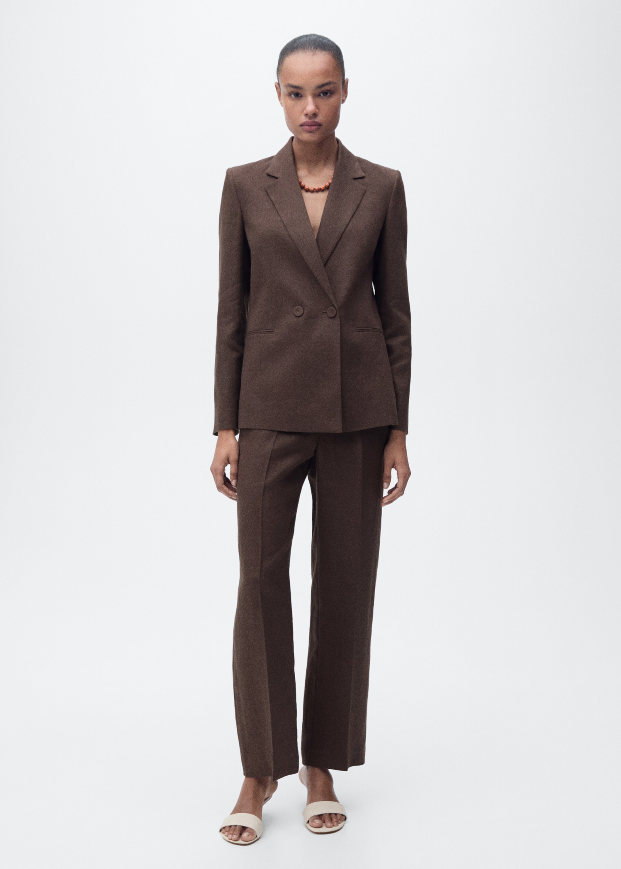 Linen suit jacket - General plane