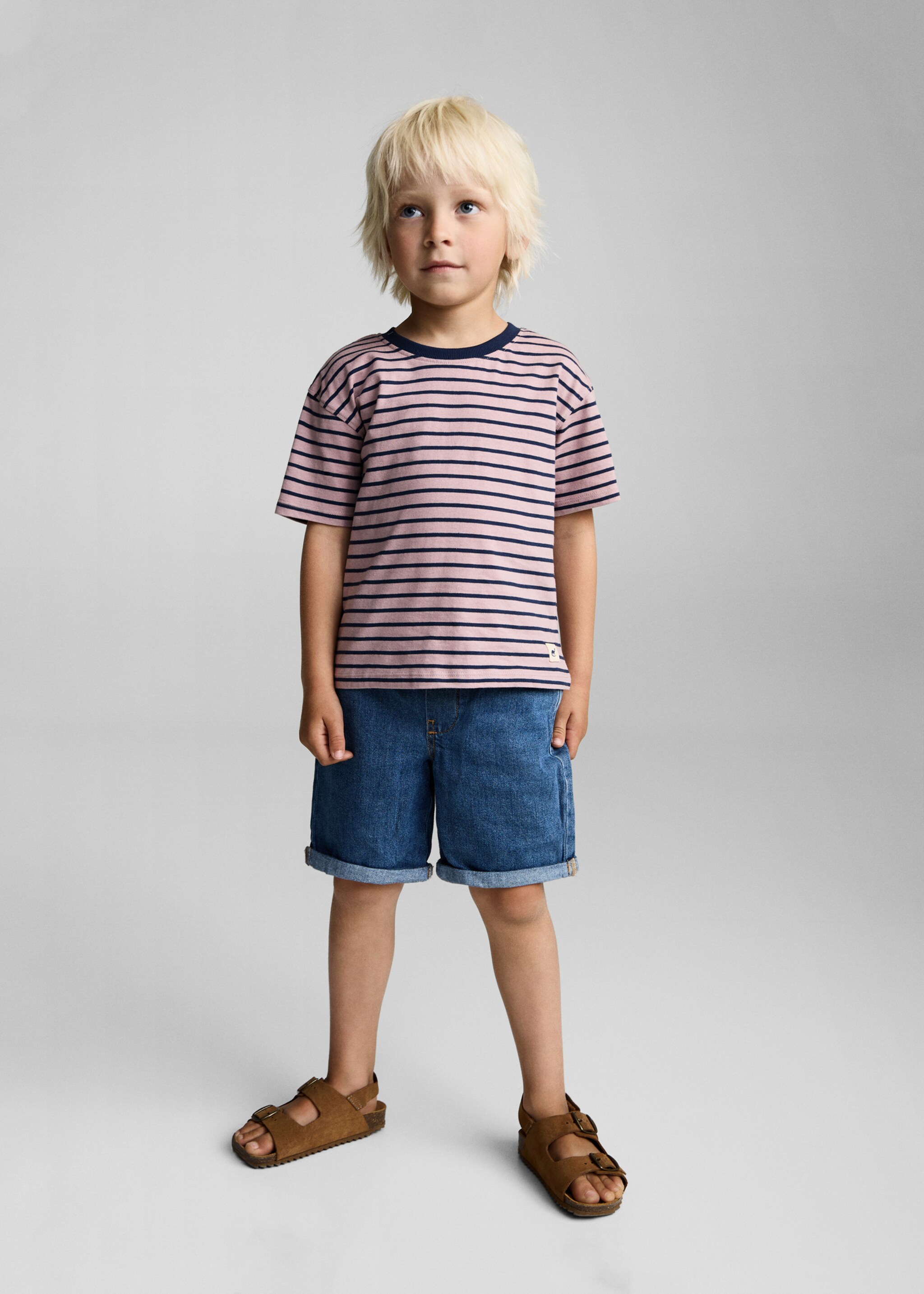 Striped cotton T-shirt - General plane