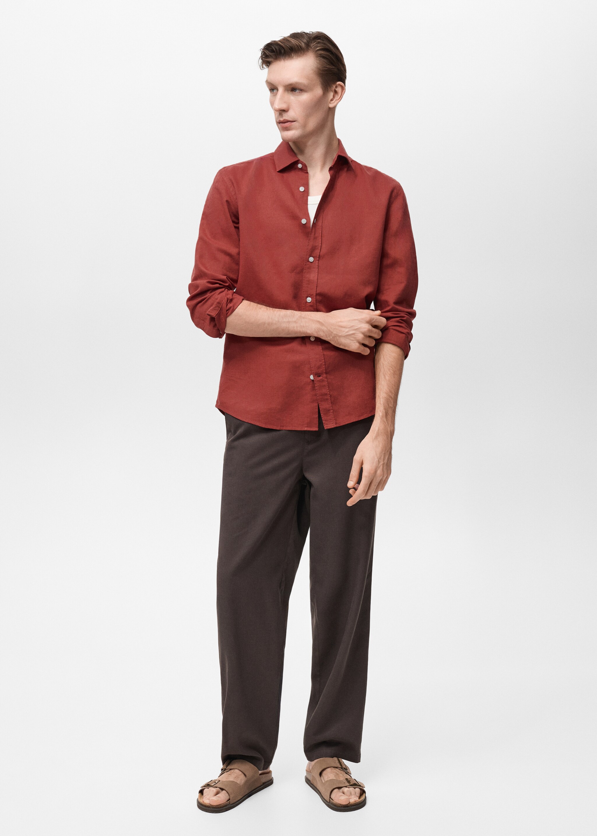 Linen-blend shirt - General plane