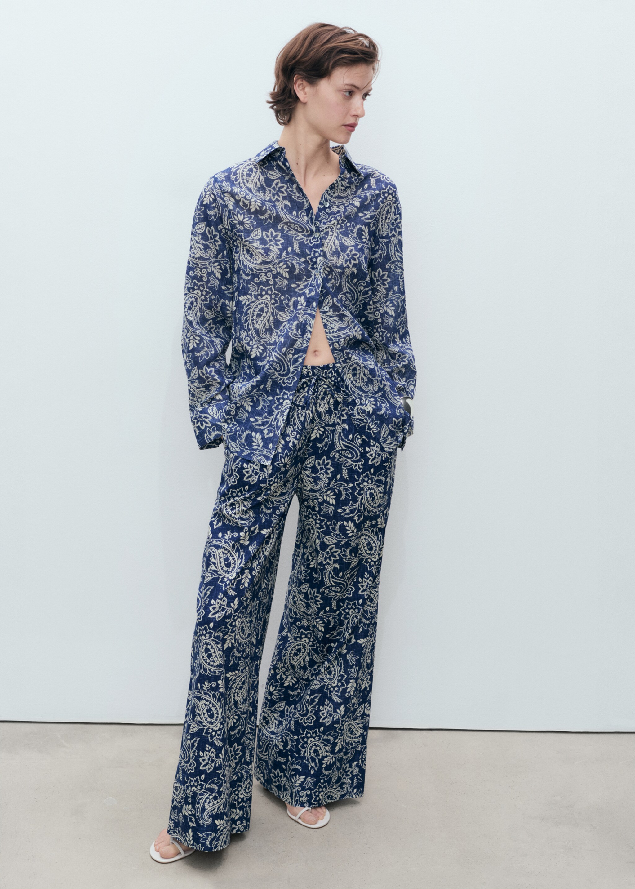 Camisa algodón estampada - Plano general