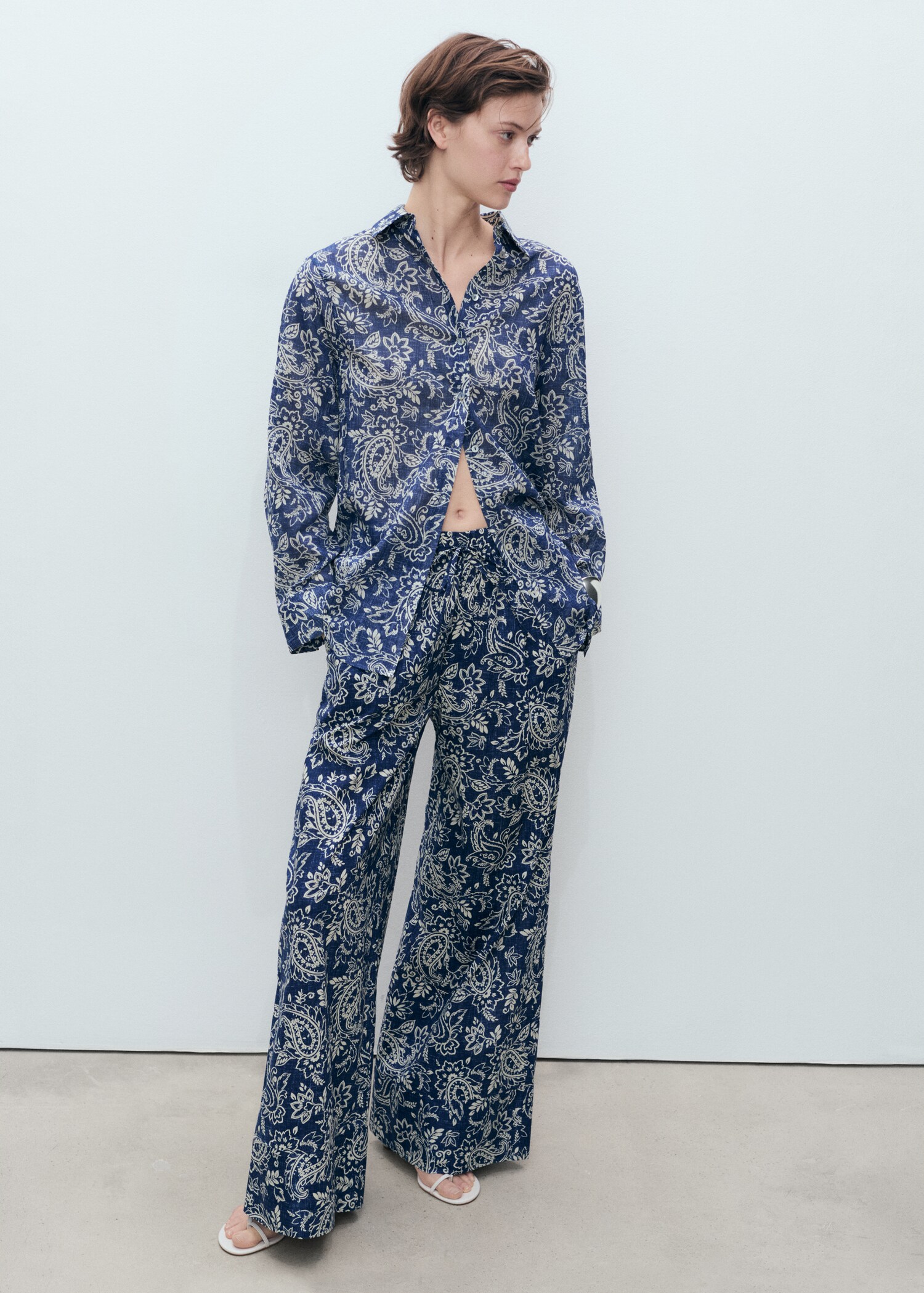Camisa algodón estampada - Plano general