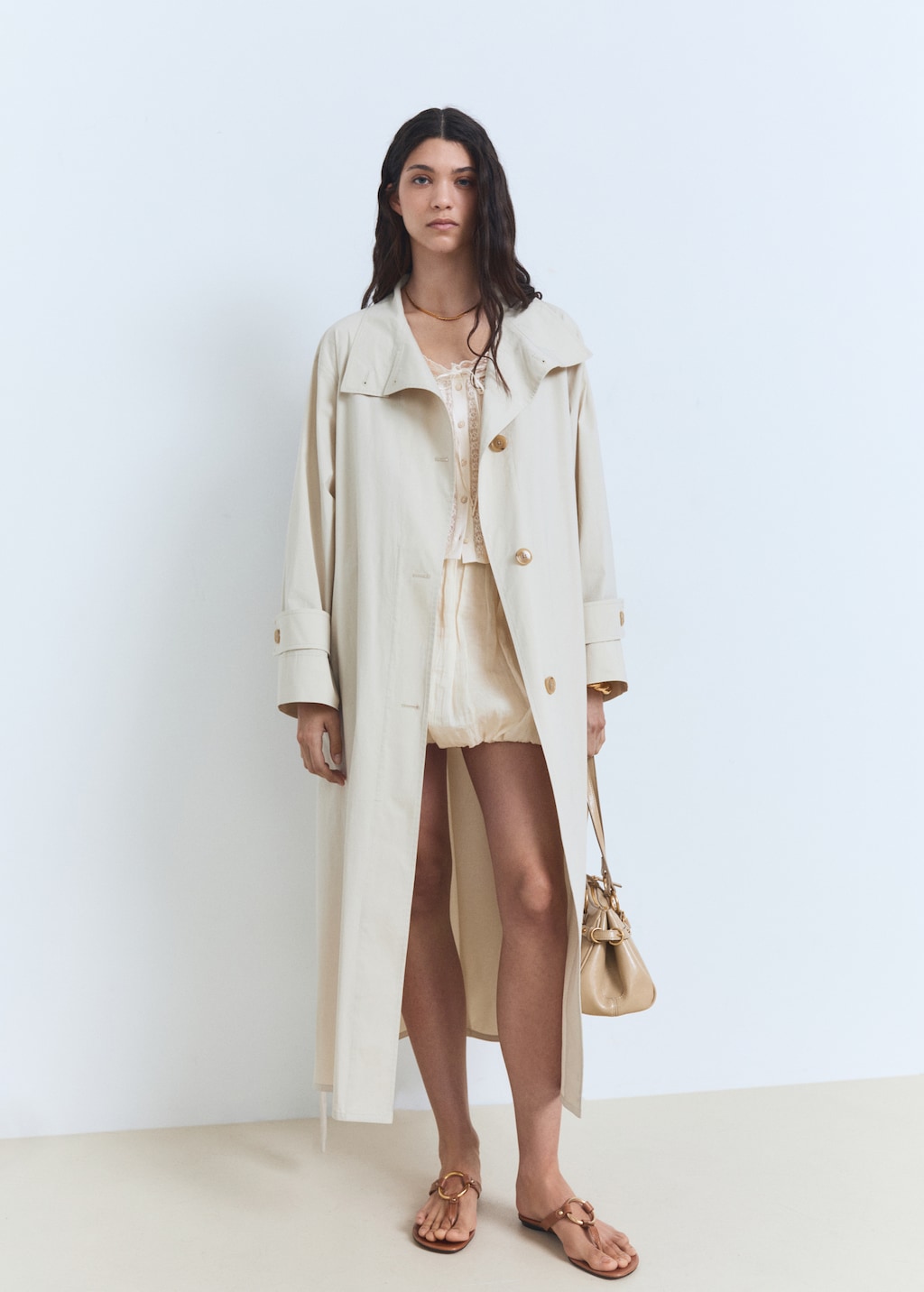 Mango Cotton blouse with lace details thumbnail