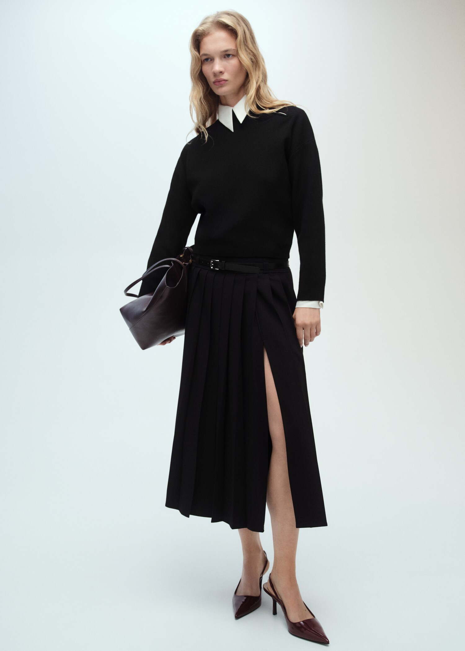 Pull-over col montant zip - Plan général
