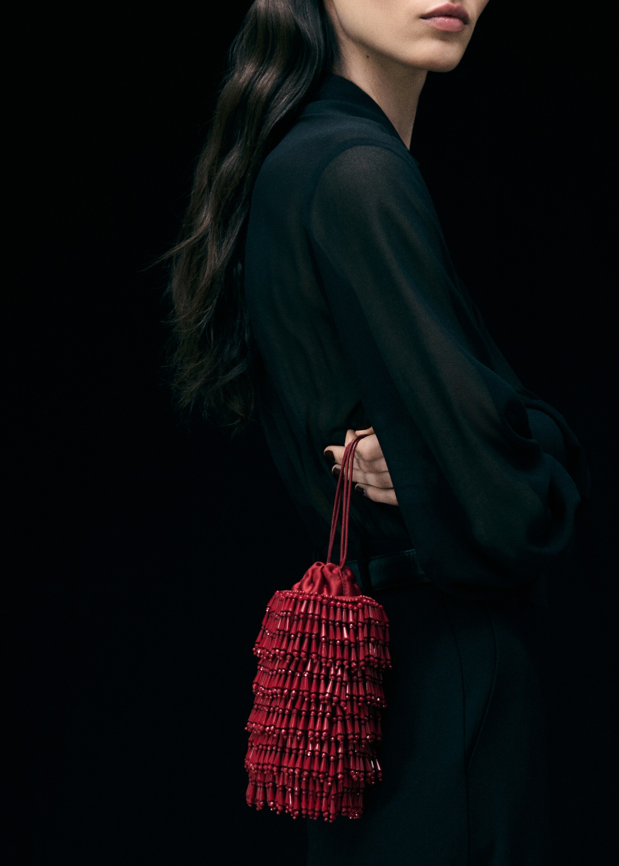 Beaded handbag - General plane