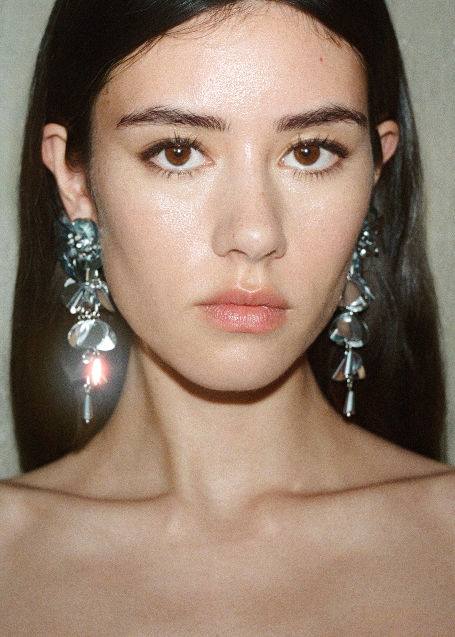 Beaded drop earrings women mango egypt