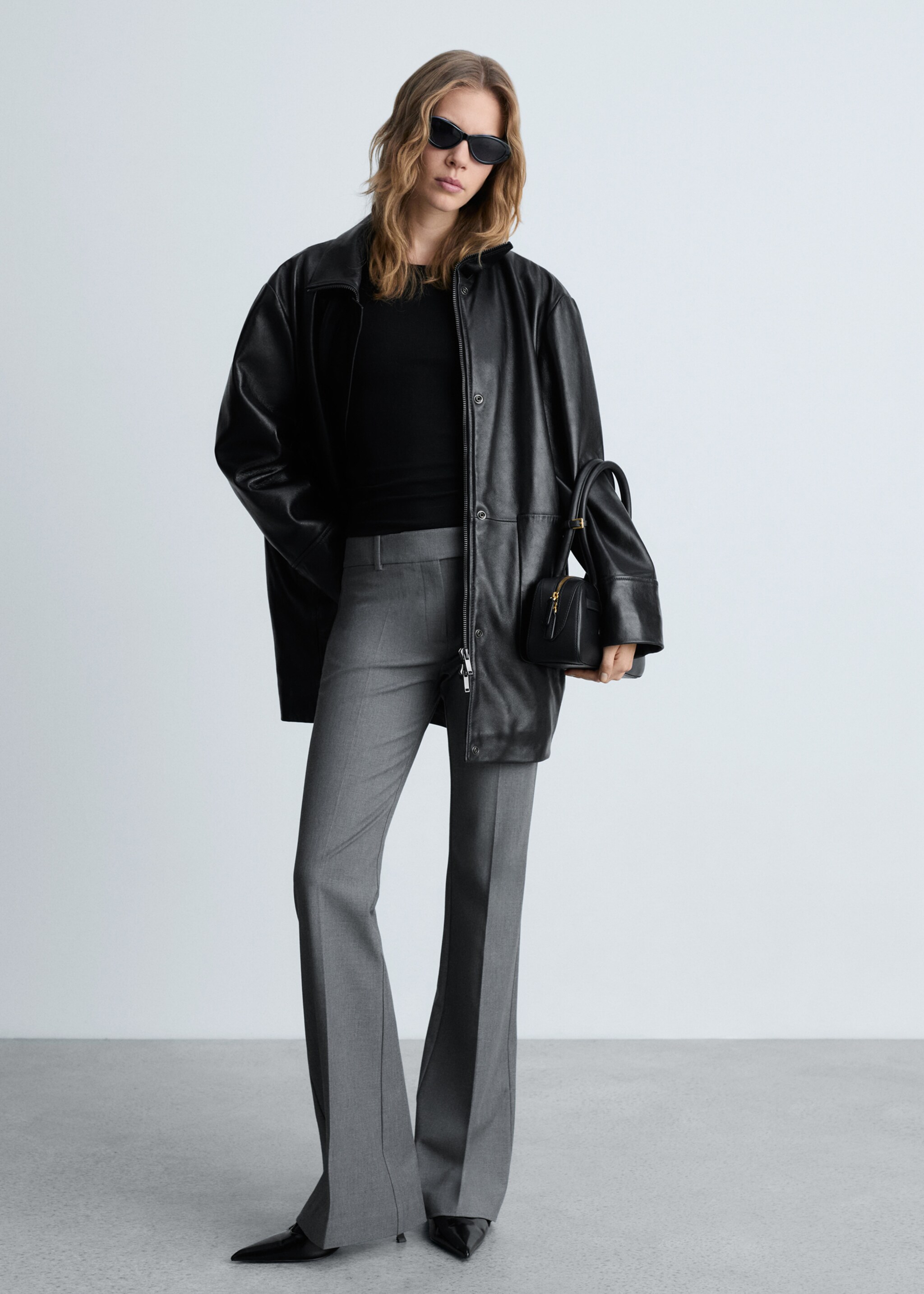 Ribbed cotton-blend top - General plane