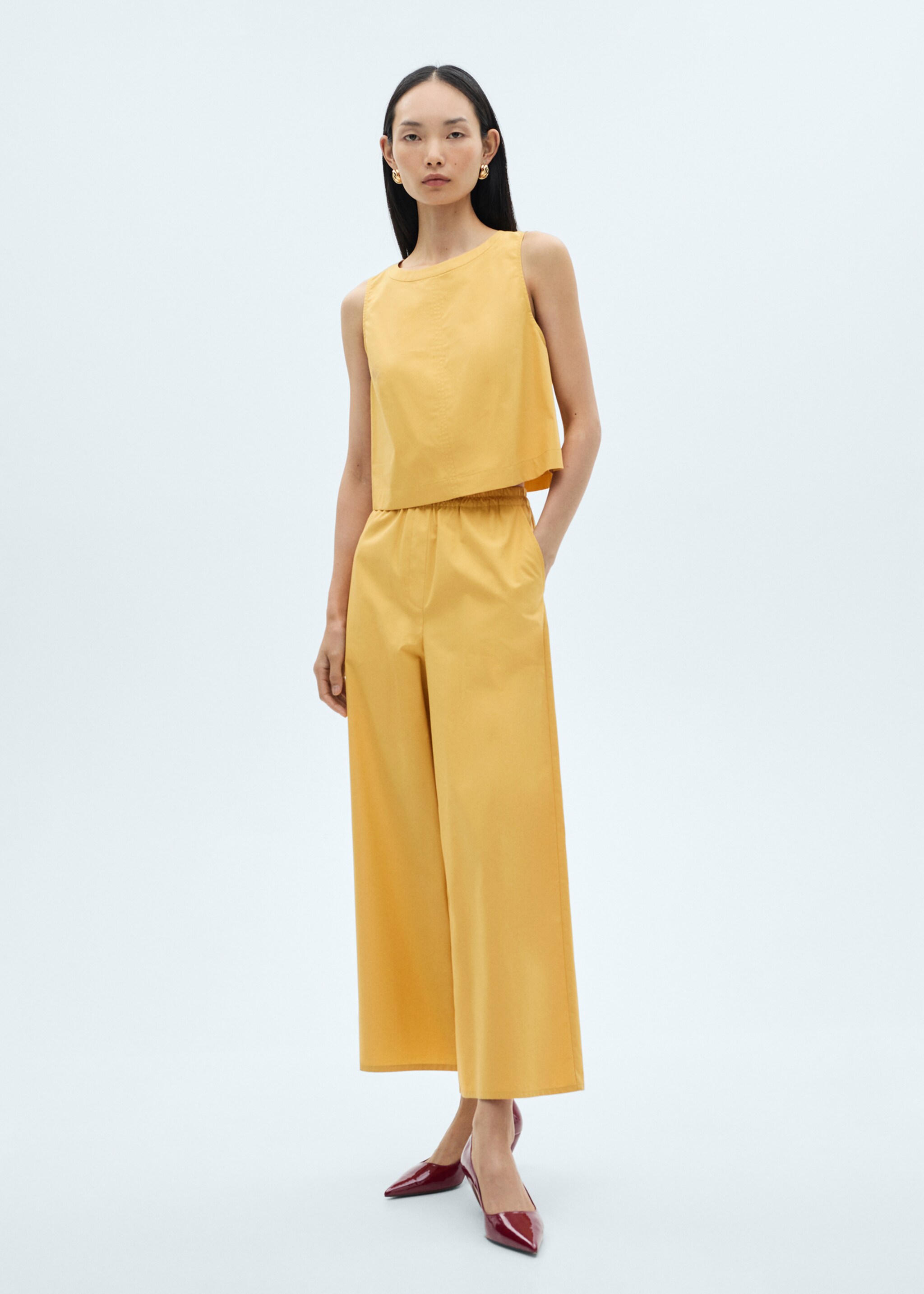 Pantalón culotte algodón - Plano general