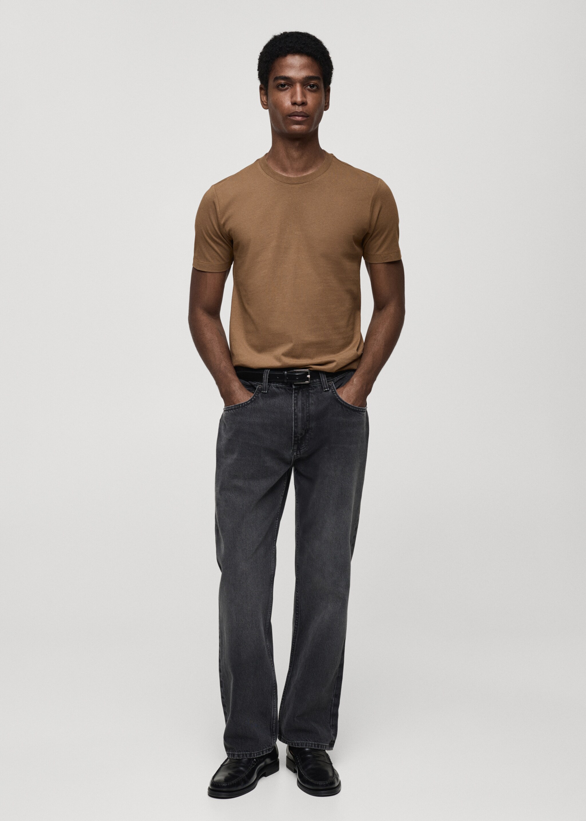 100% cotton slim-fit t-shirt - General plane