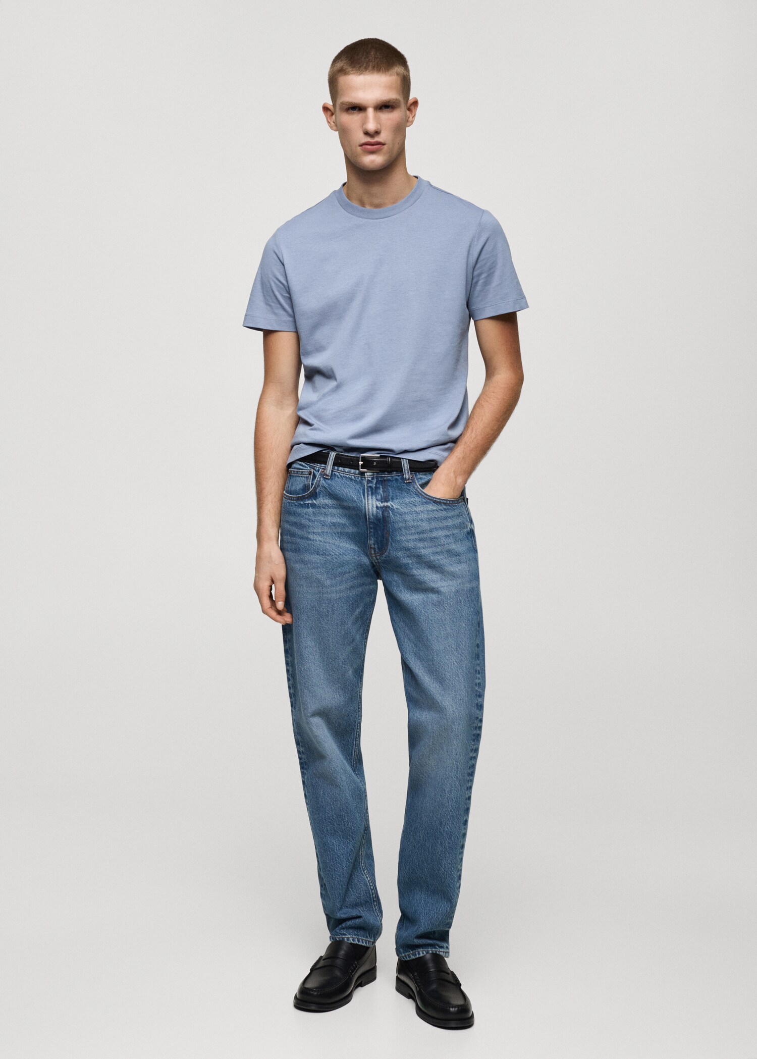 100% cotton slim-fit t-shirt - General plane
