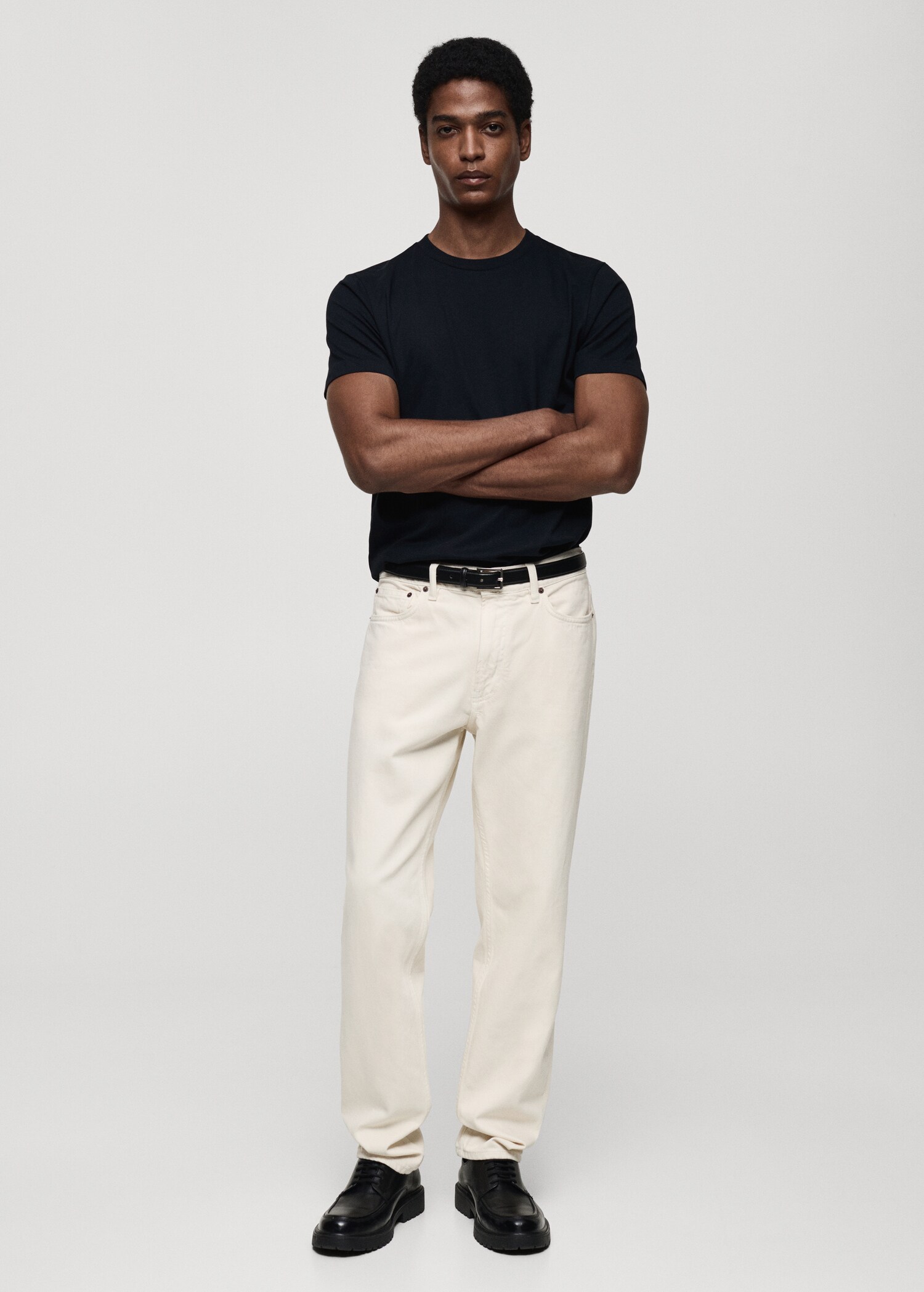 100% cotton slim-fit t-shirt - General plane