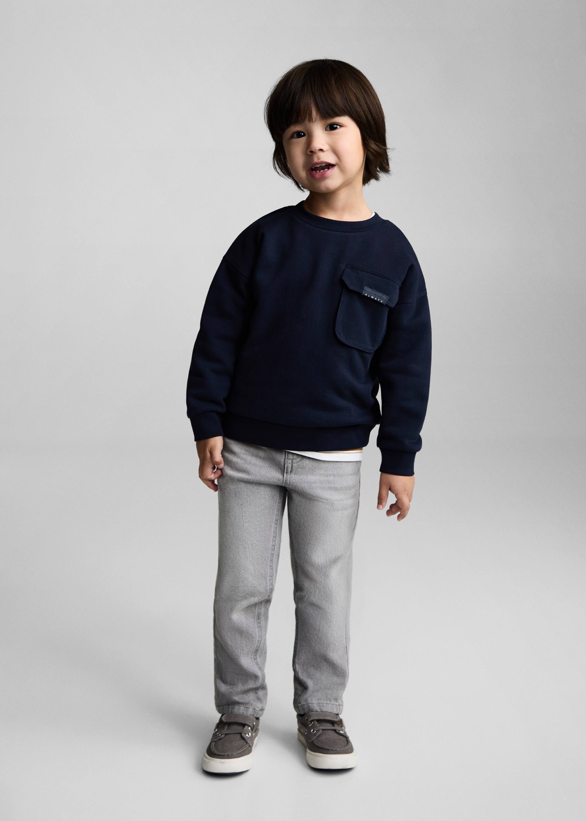 Pocket cotton sweatshirt - General plane