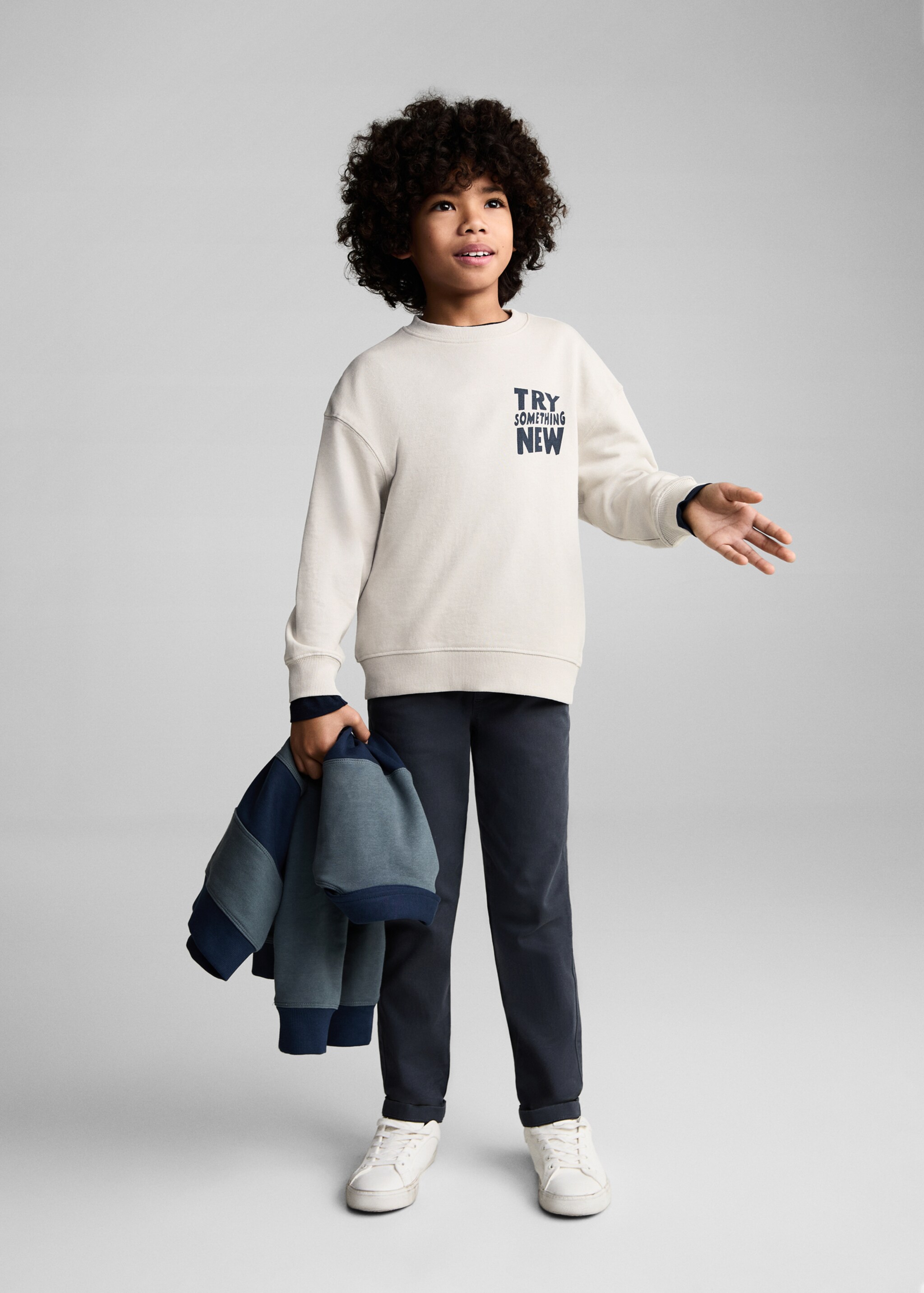 Sudadera algodón estampada - Plano general