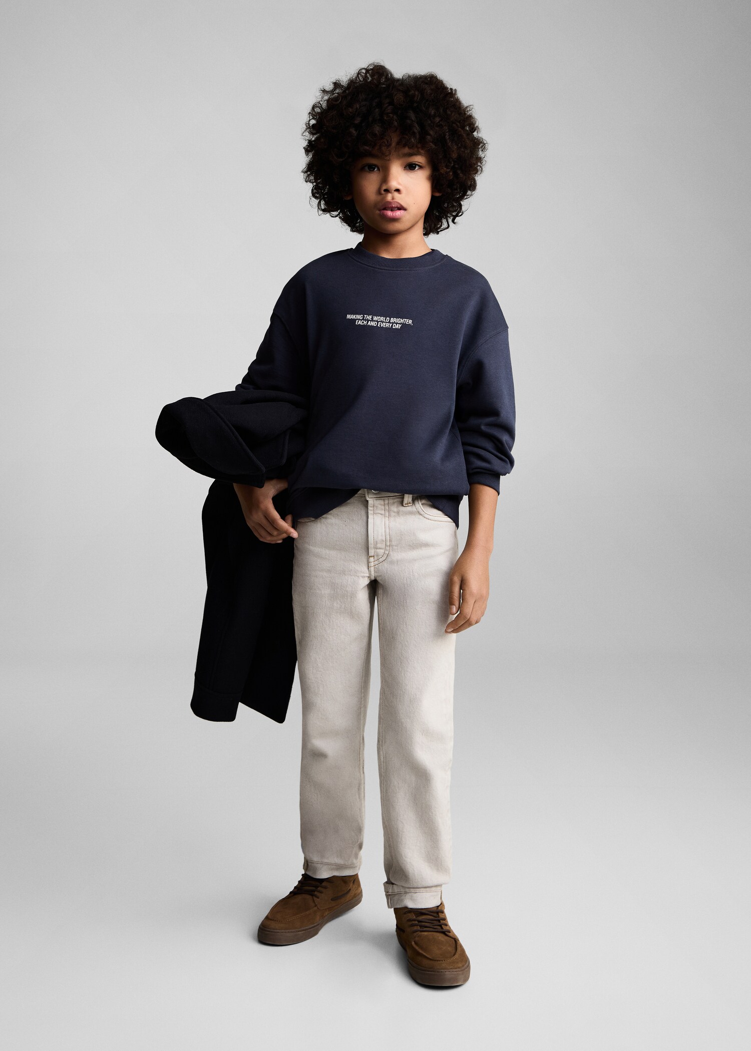 Sweat-shirt coton imprimé - Plan général