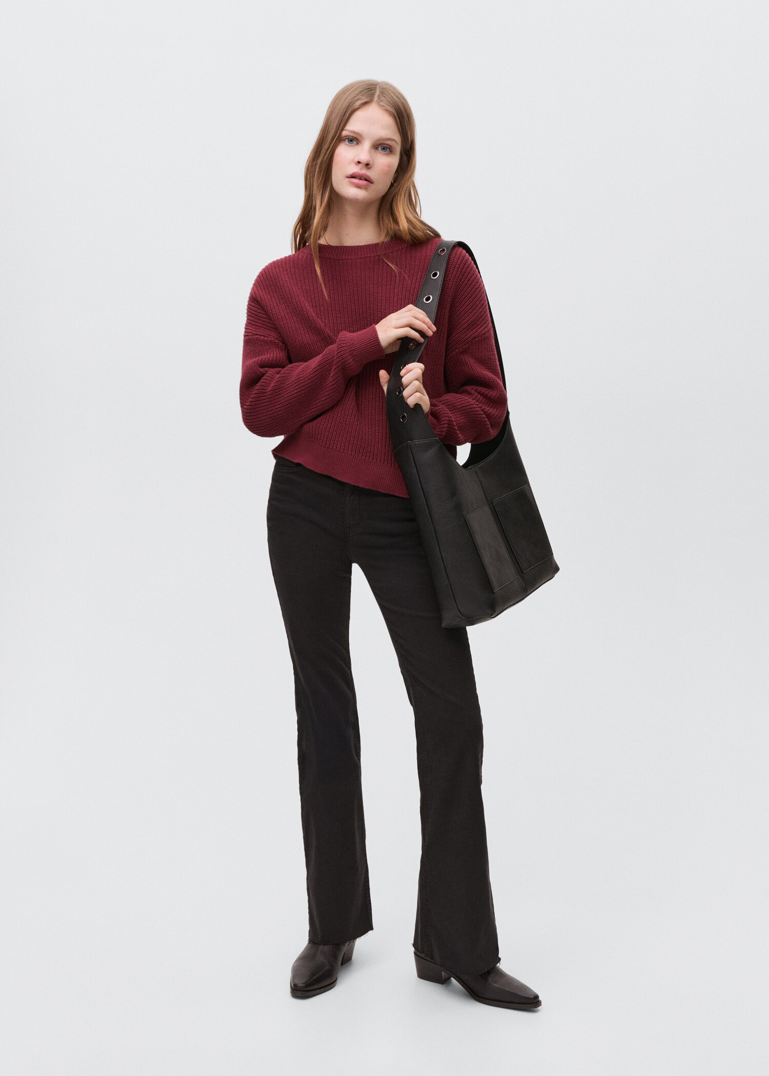Pull-over maille ouvertures - Plan général