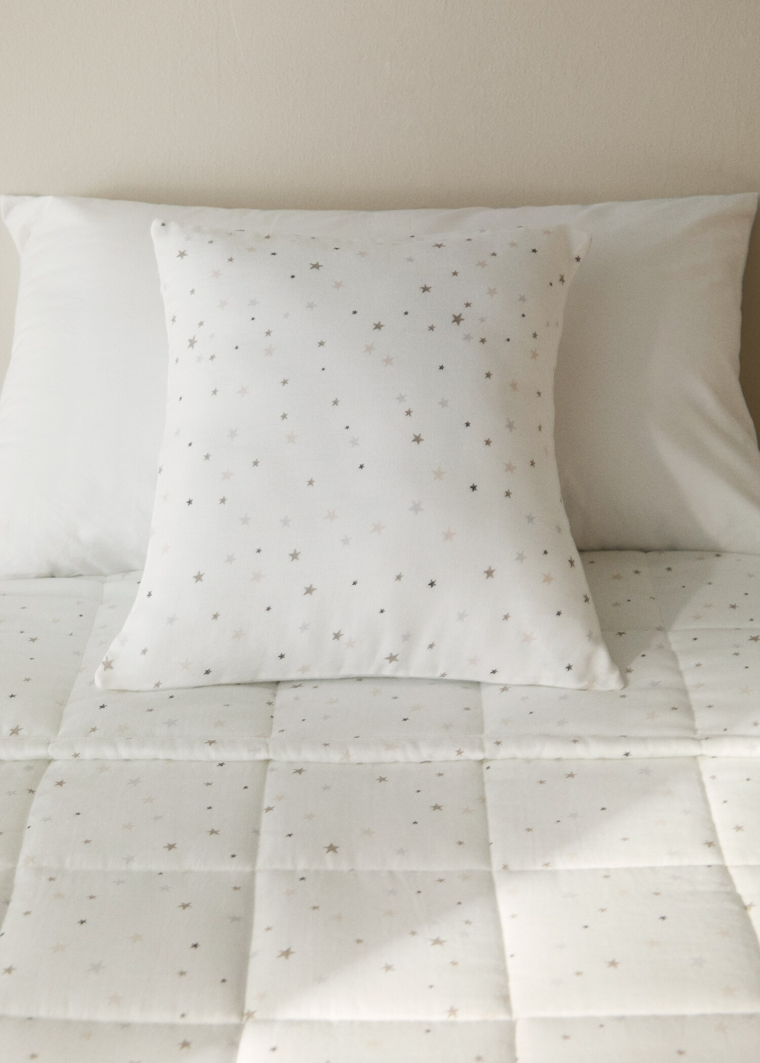 Housse de coussin enfant coton imprimé fleuri 40x40 cm - Plan général