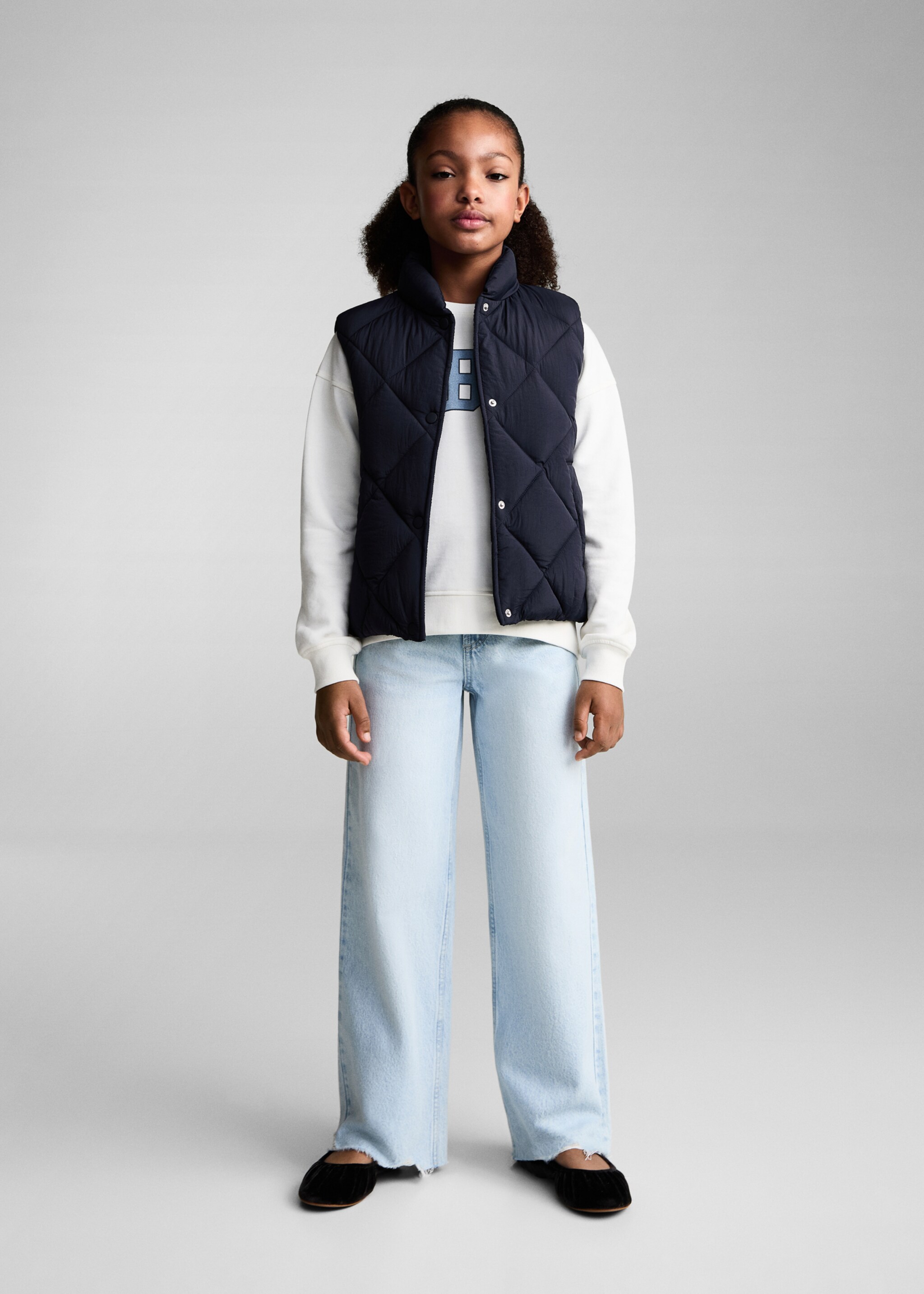 Diamond quilted gilet - General plane