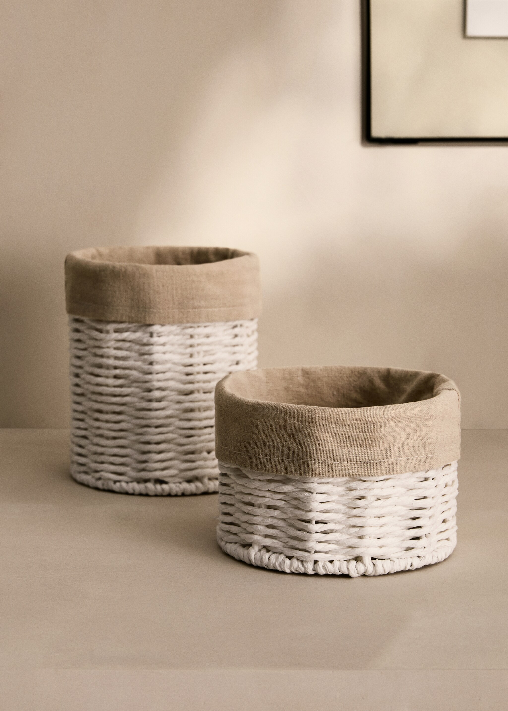 Small round paper basket - General plane
