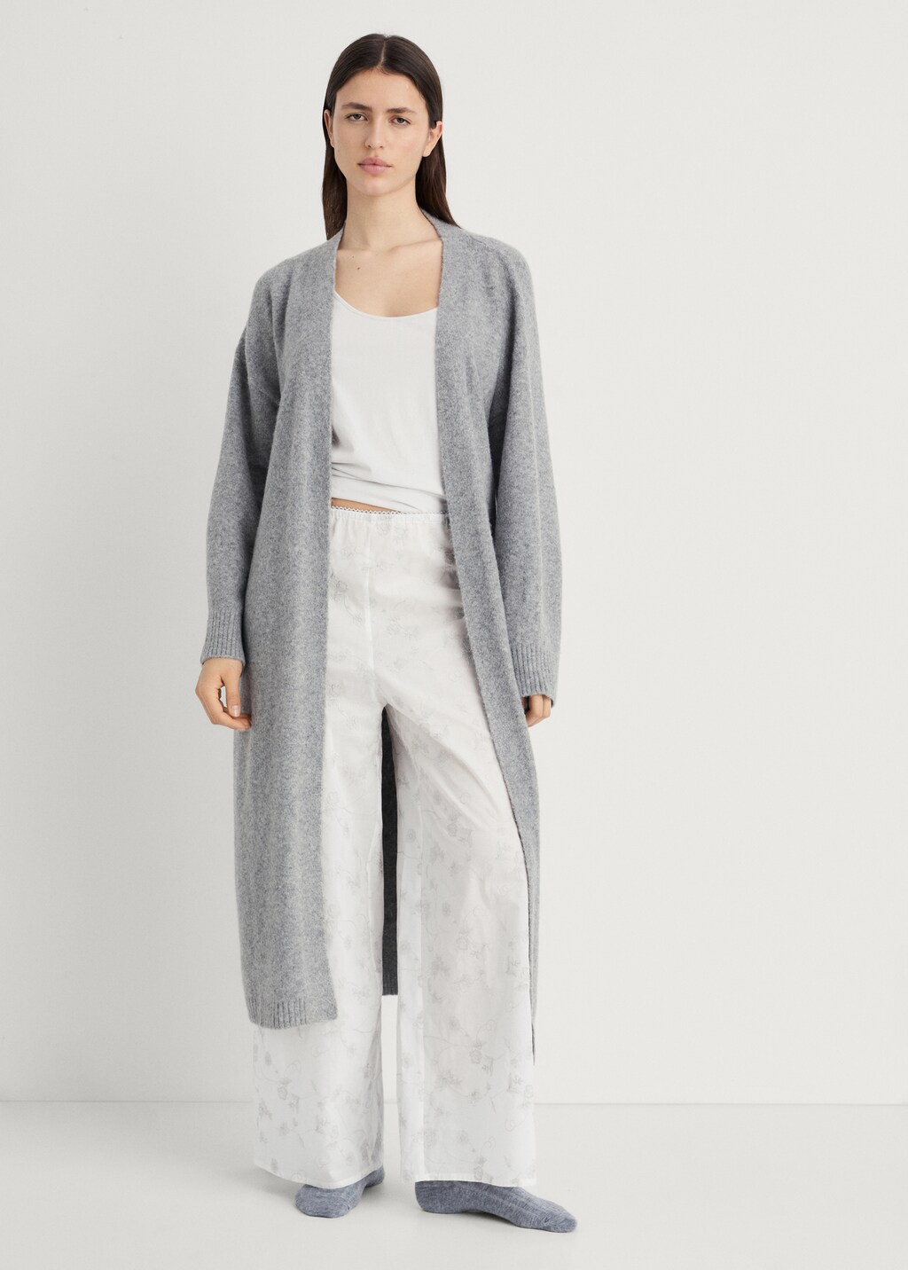 Embroidered pajama pants - image 2