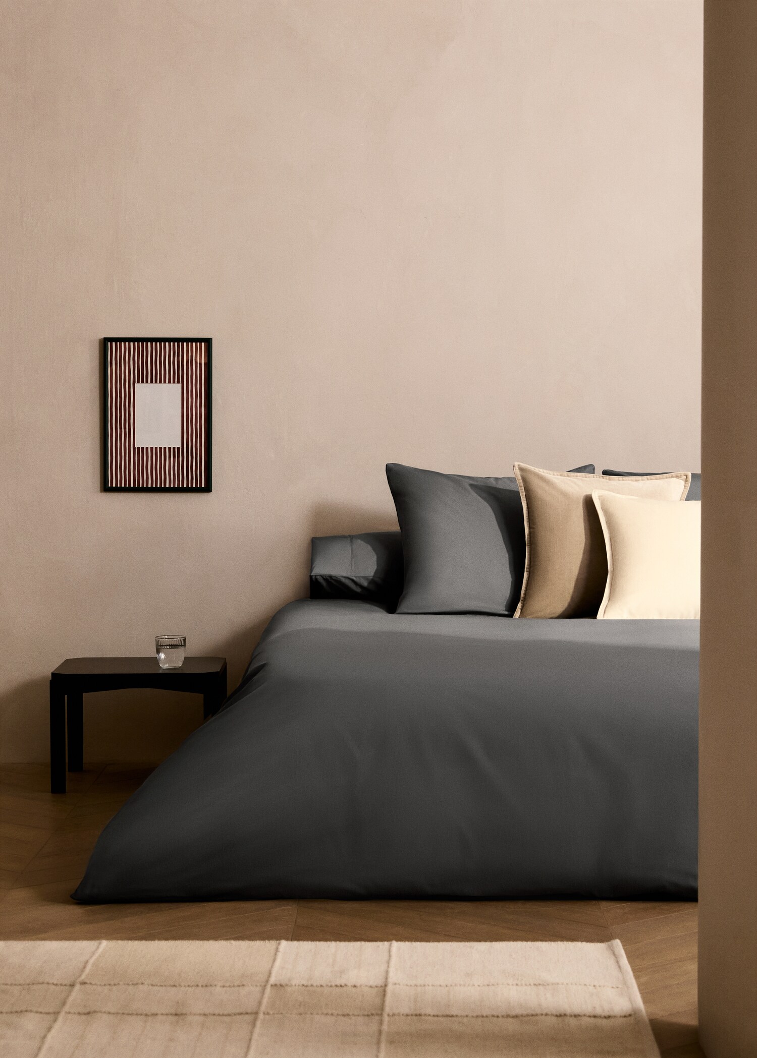 300-thread count cotton percale duvet cover for 90 cm bed - General plane