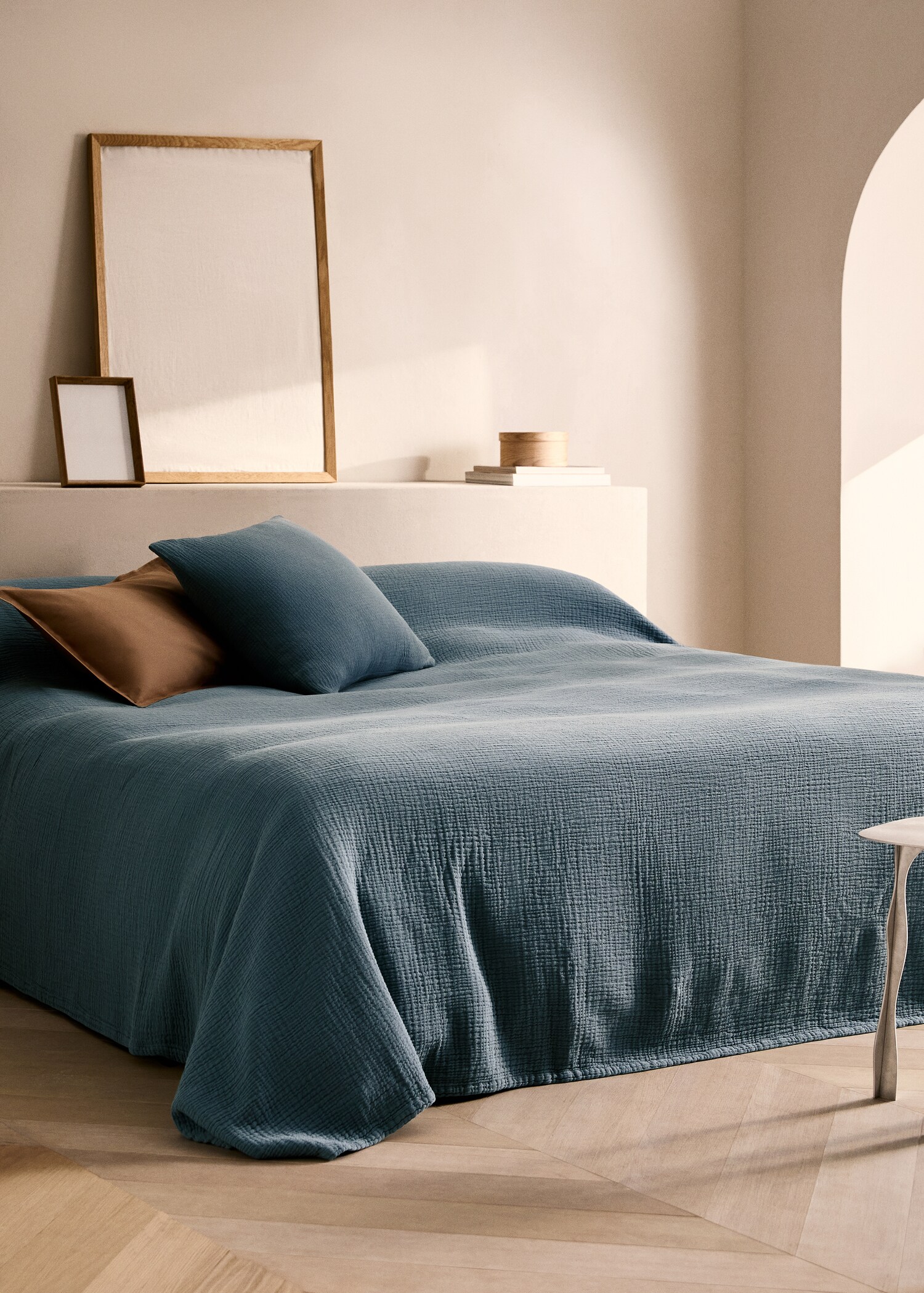 Gauze cotton bedspread for 130/150 cm bed - General plane