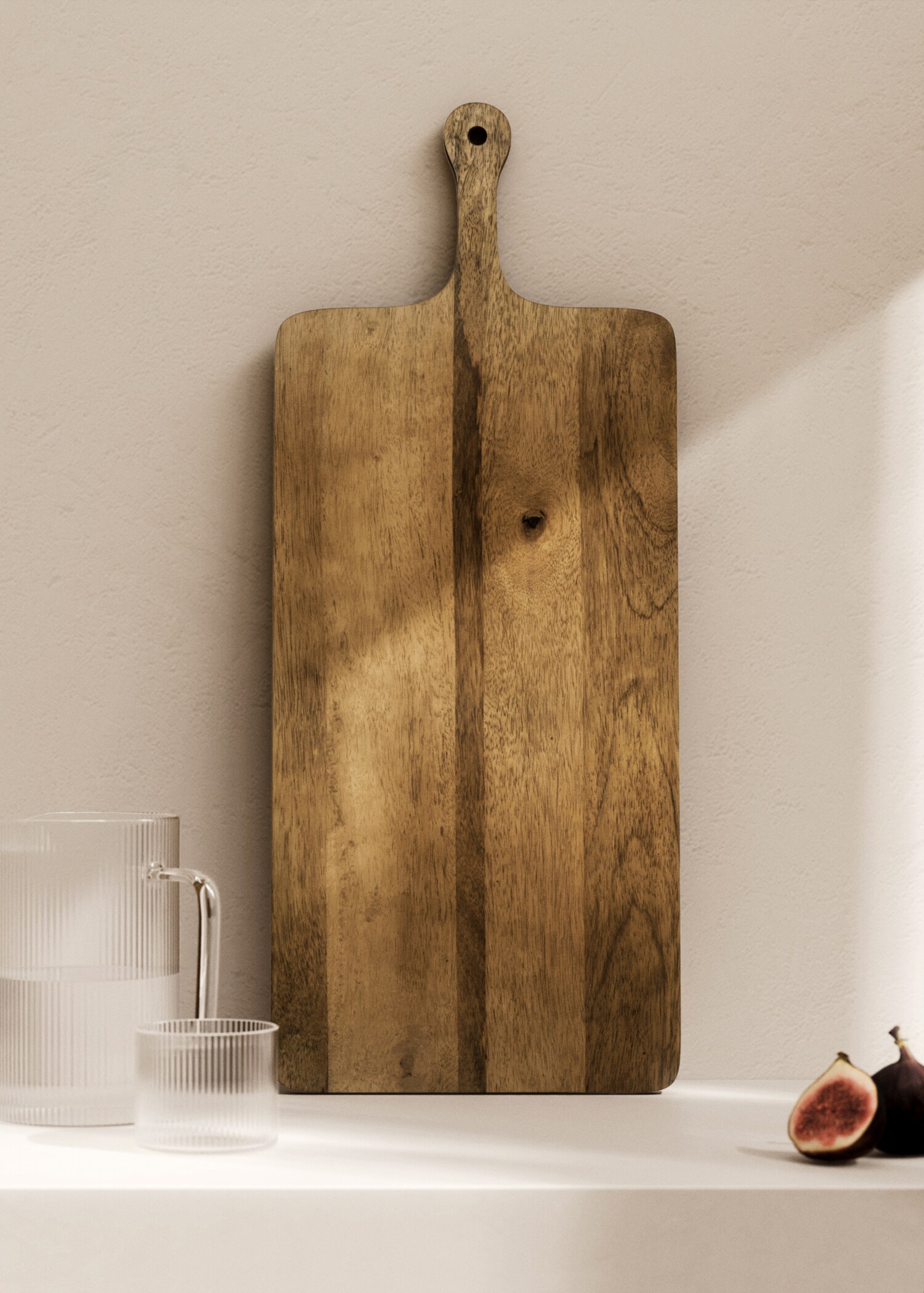 Planche à découper en bois d'acacia moyenne - Plan général