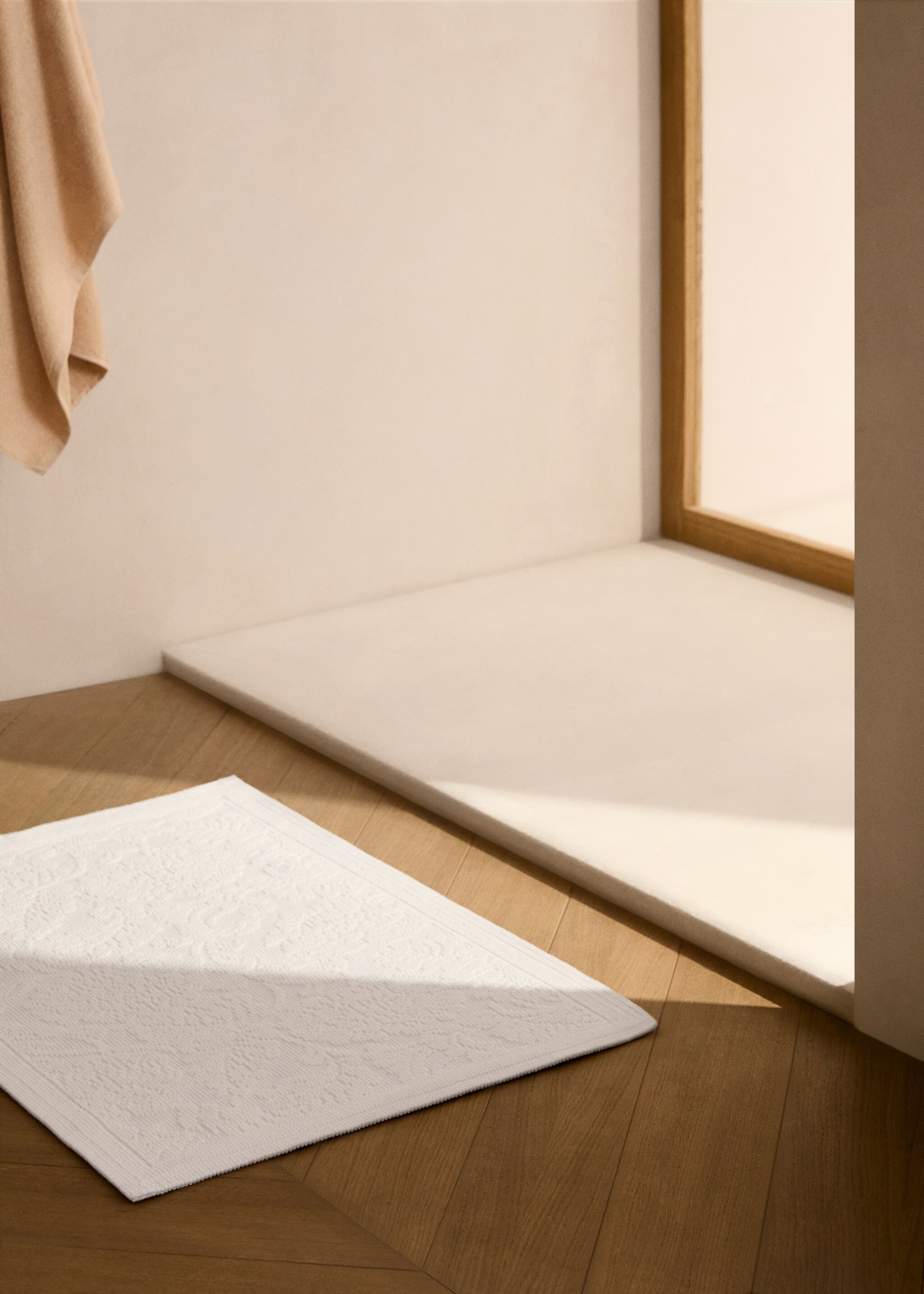 Floral jacquard bath mat - General plane