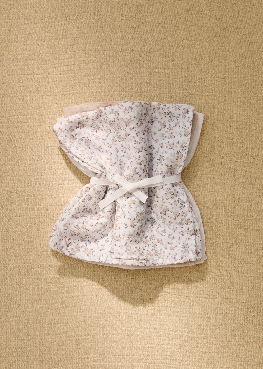 Set of children's cotton muslin with mini-flower print