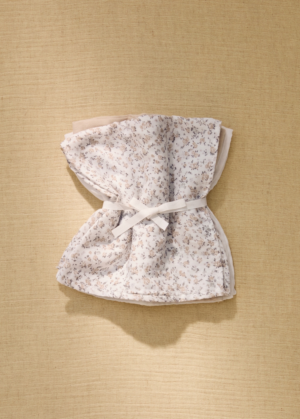 Set of children's cotton muslin with mini-flower print